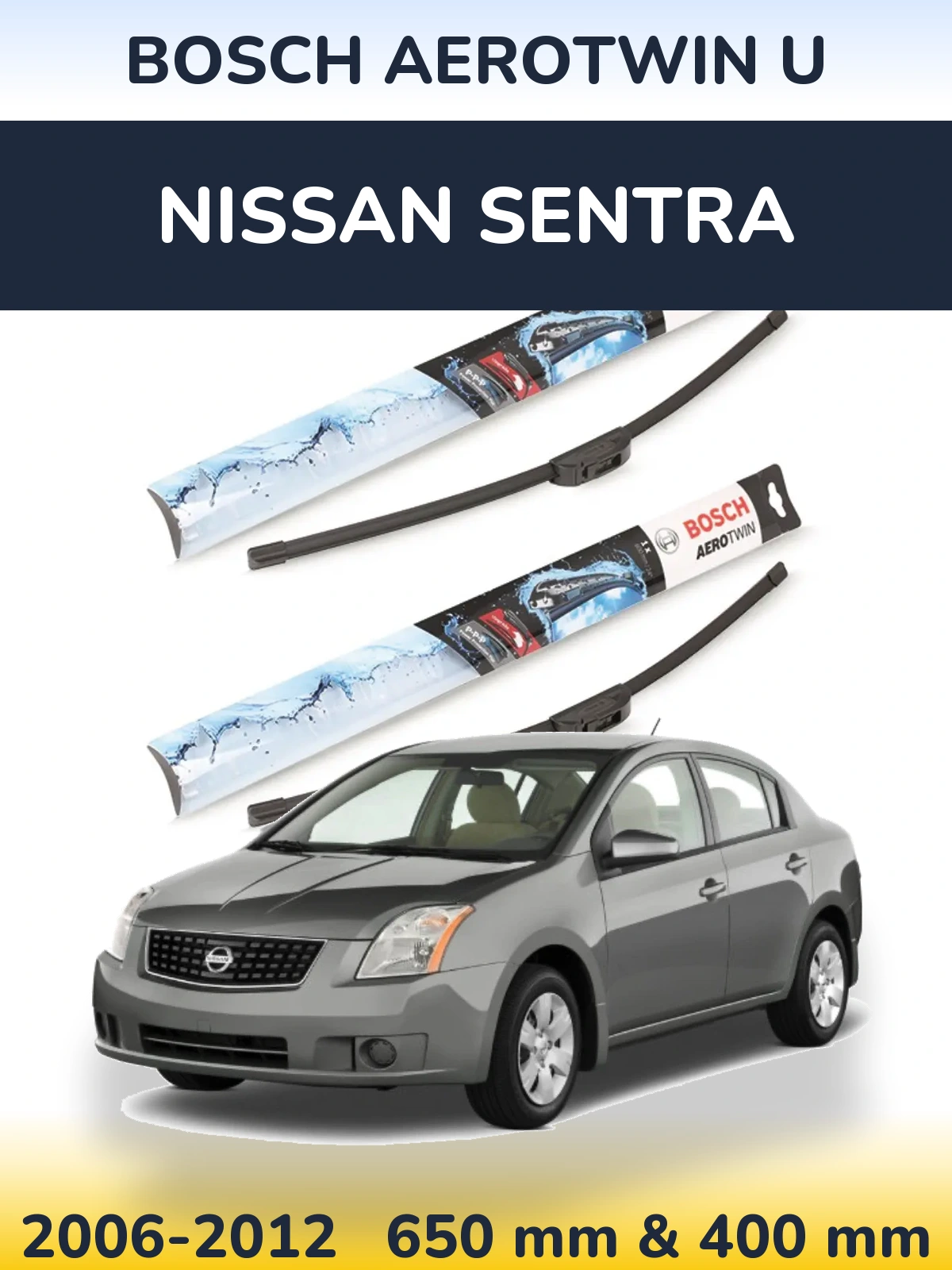 Ștergătoare BOSCH AeroTwin U pentru Nissan Sentra