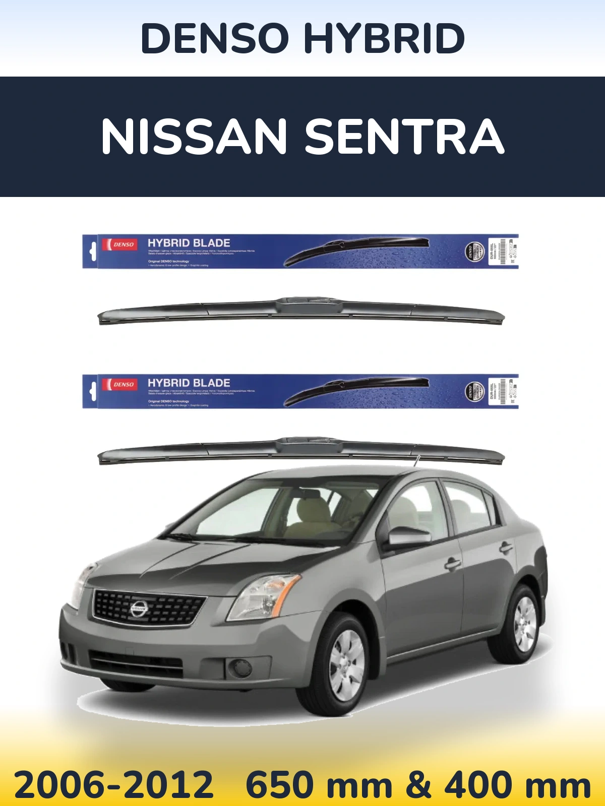 Ștergătoare Denso Hybrid pentru Nissan Sentra