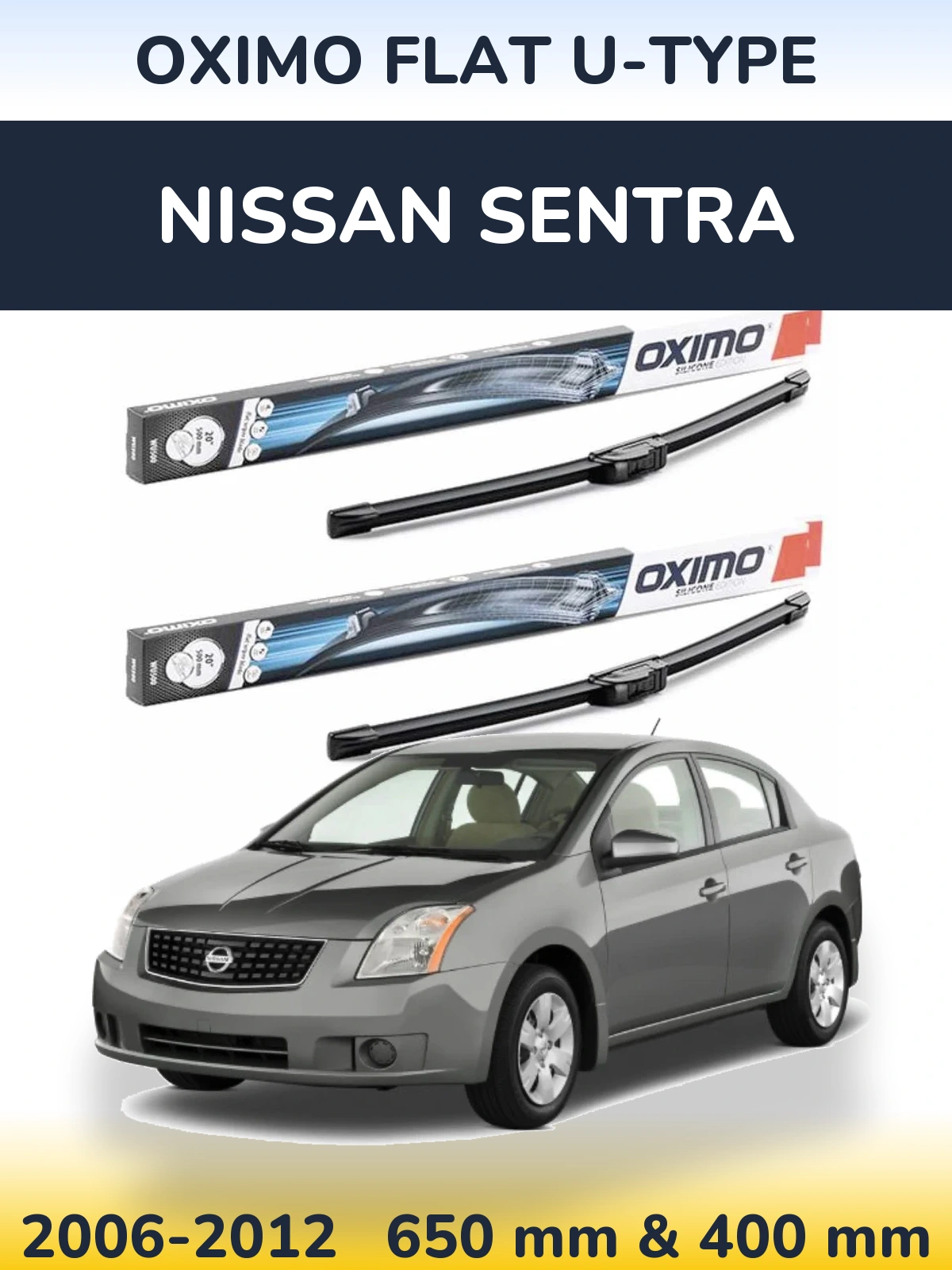 Ștergătoare Oximo Flat U-type pentru Nissan Sentra