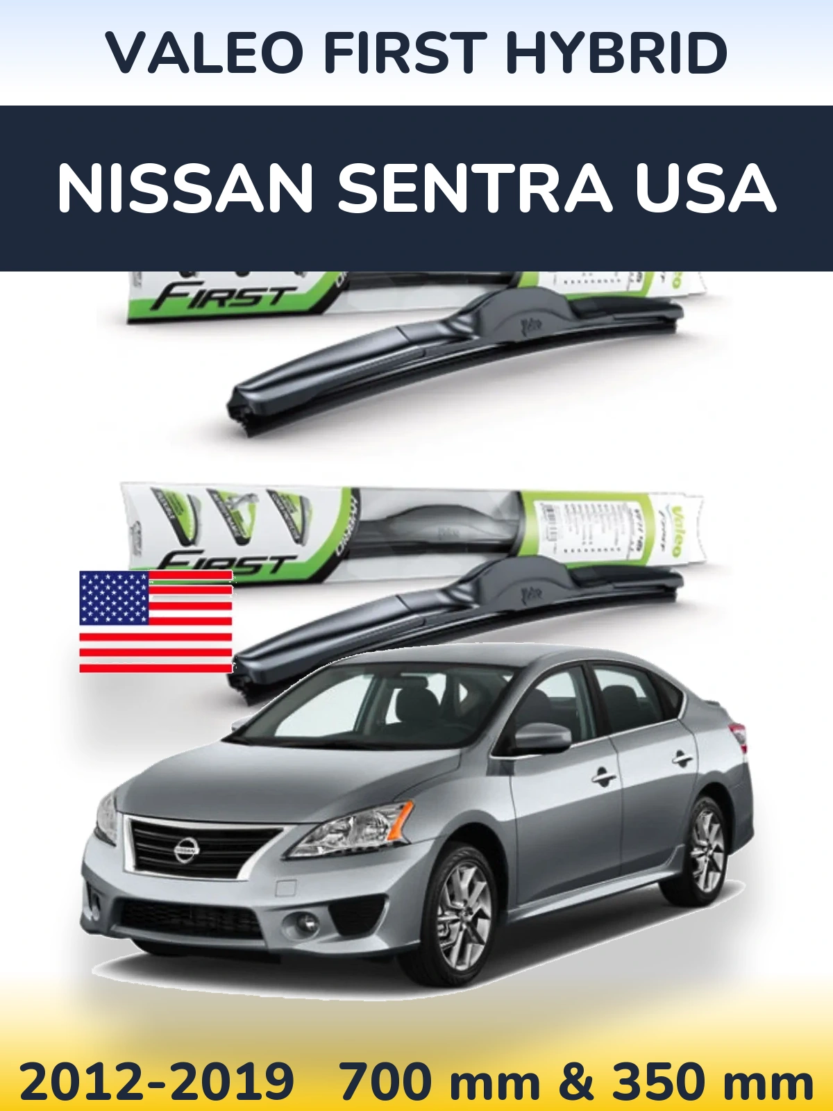 Ștergătoare Valeo First Hybrid pentru Nissan Sentra USA