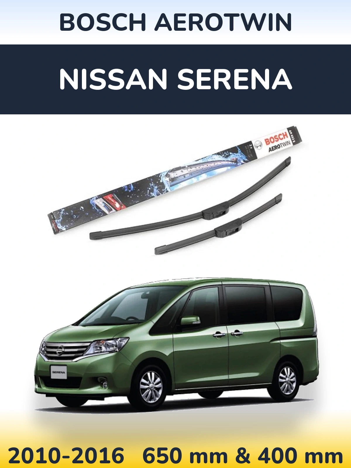 Ștergătoare BOSCH AeroTwin pentru Nissan Serena