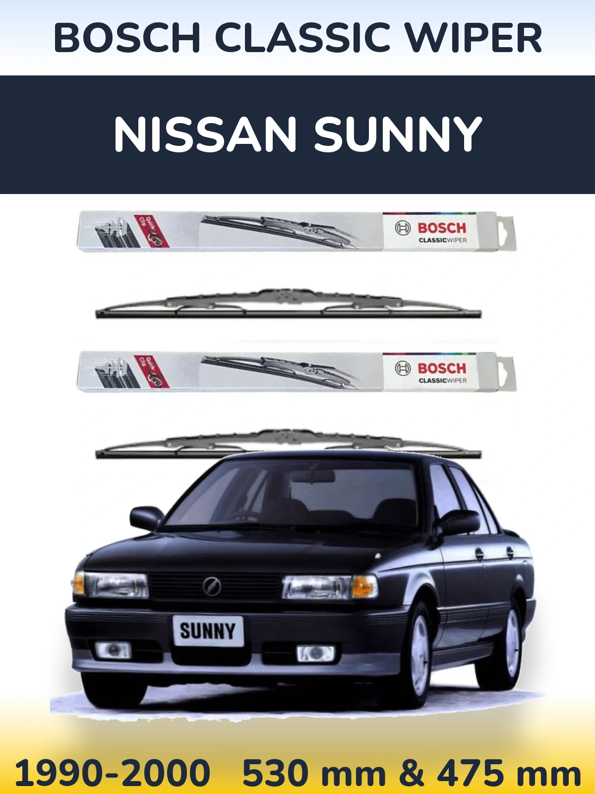 Ștergătoare BOSCH Classic Wiper pentru Nissan Sunny