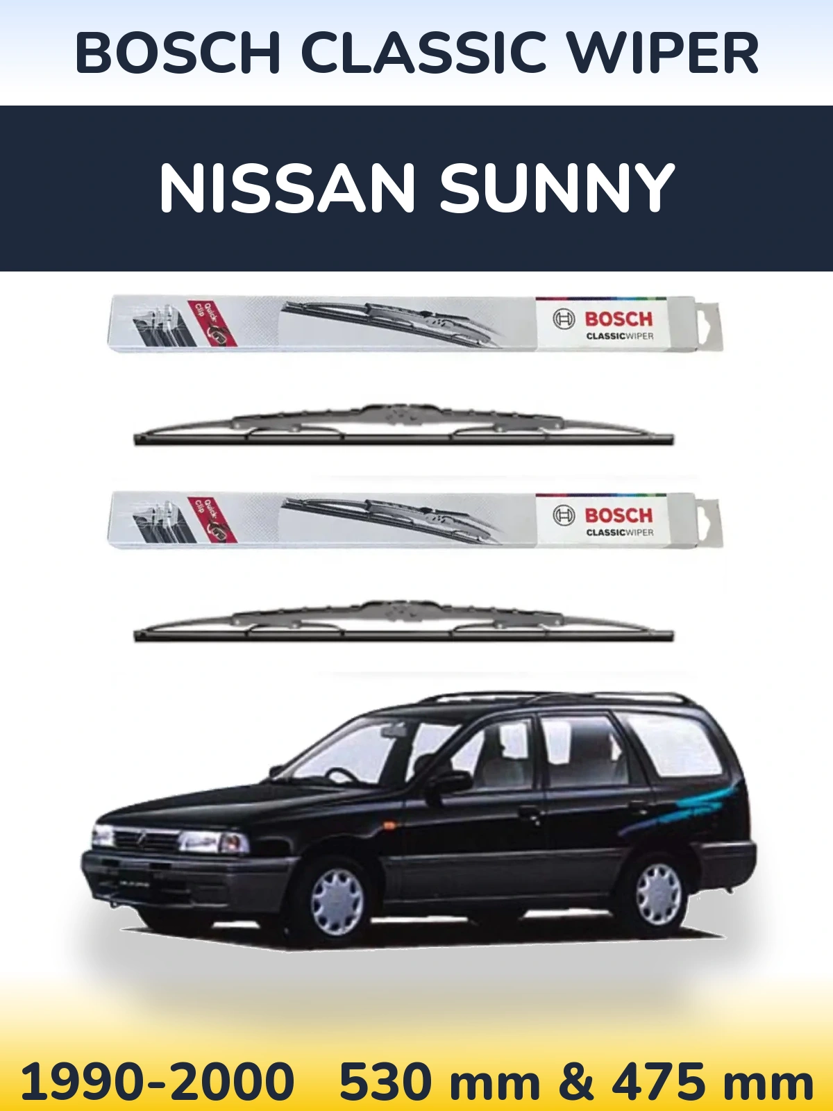 Ștergătoare BOSCH Classic Wiper pentru Nissan Sunny