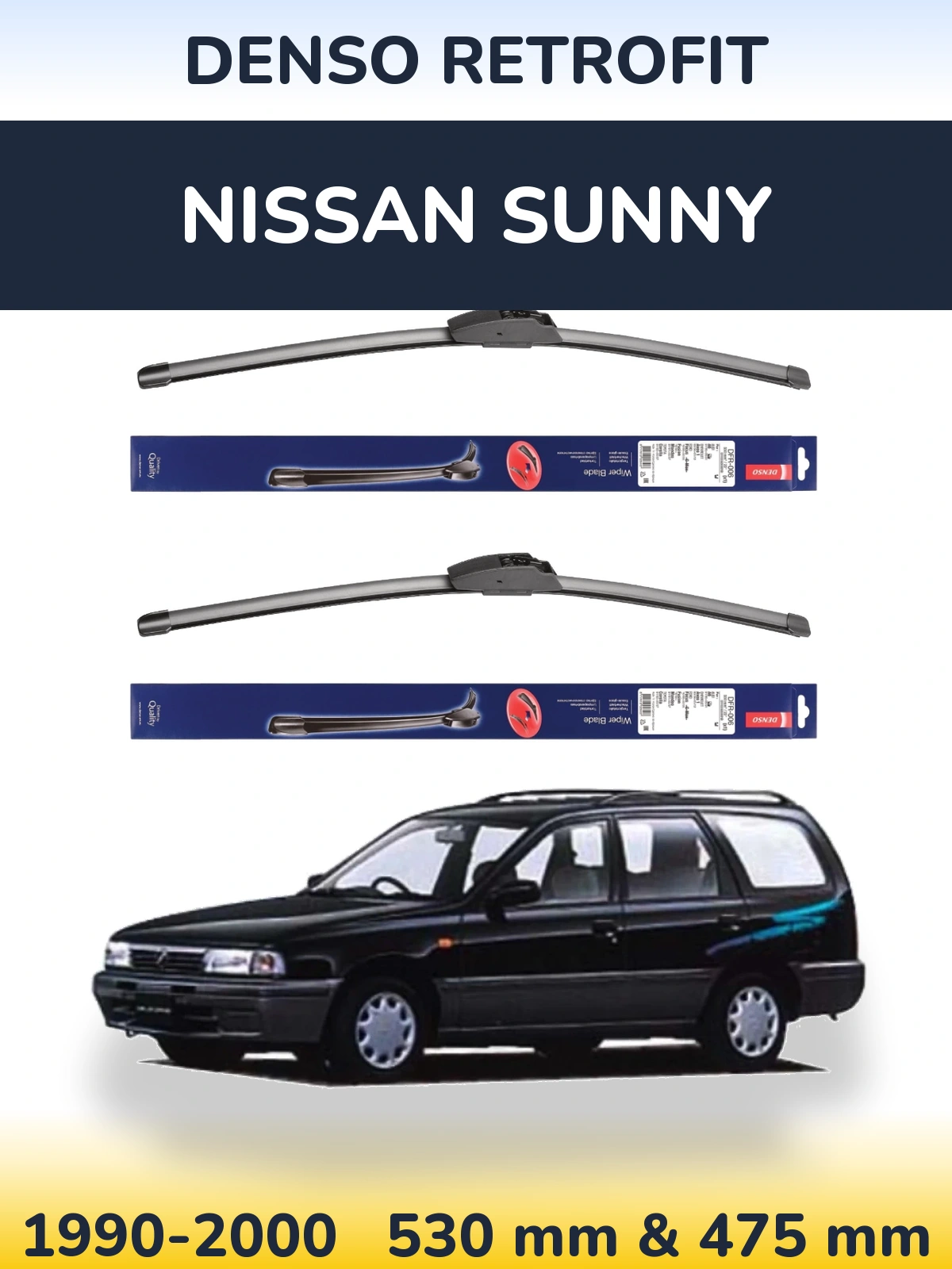 Ștergătoare Denso Retrofit pentru Nissan Sunny