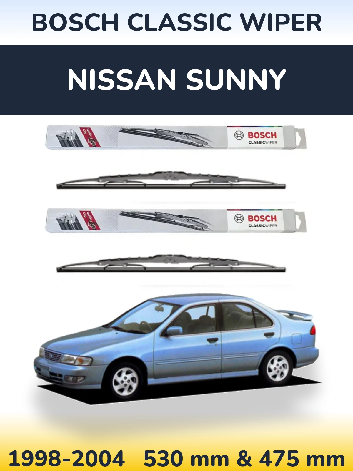 Ștergătoare BOSCH Classic Wiper pentru Nissan Sunny