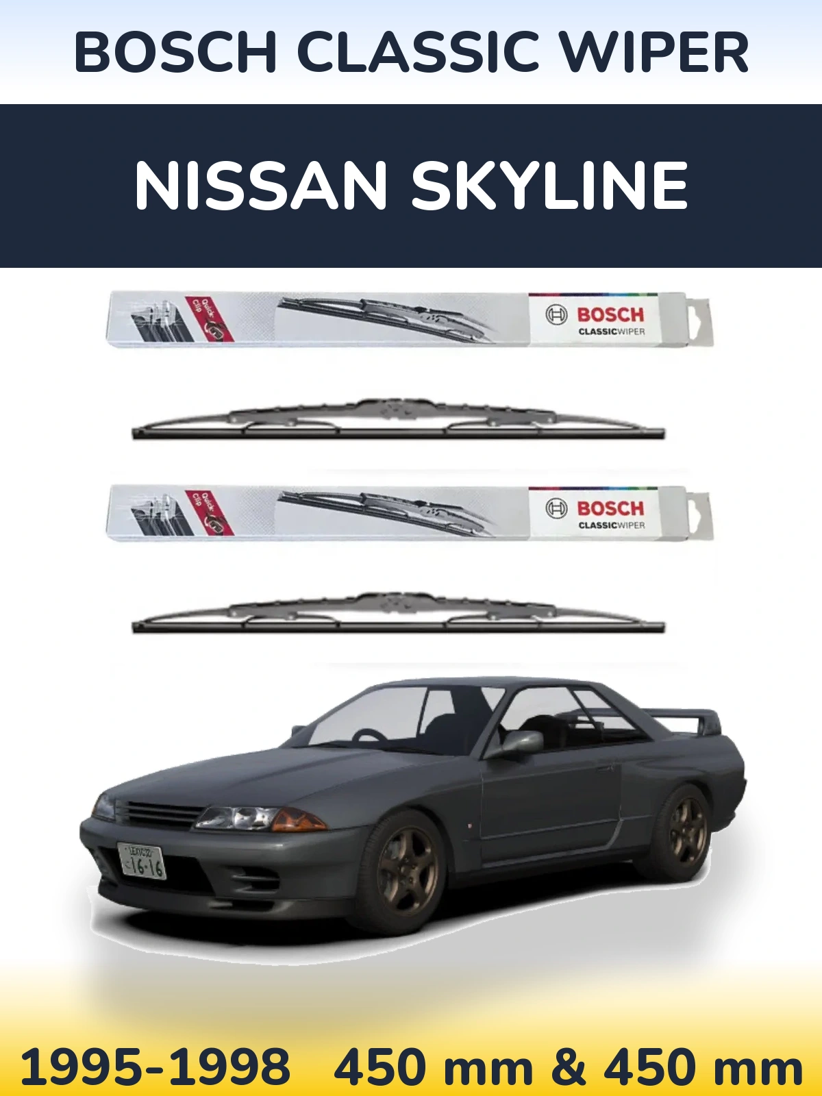 Ștergătoare BOSCH Classic Wiper pentru Nissan Skyline