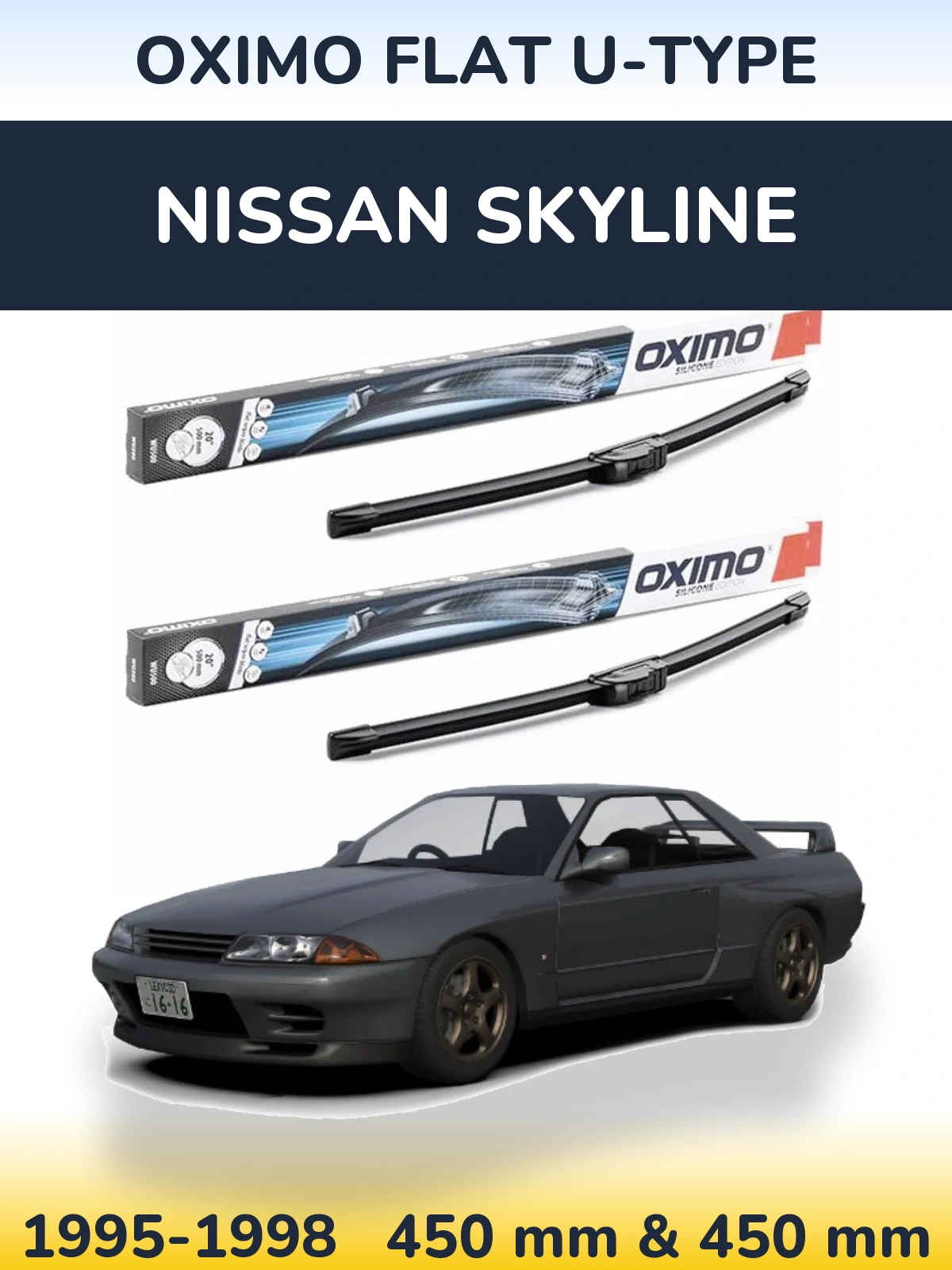 Ștergătoare Oximo Flat U-type pentru Nissan Skyline