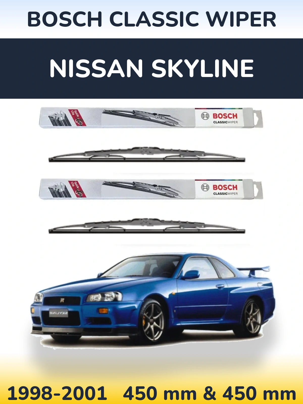 Ștergătoare BOSCH Classic Wiper pentru Nissan Skyline