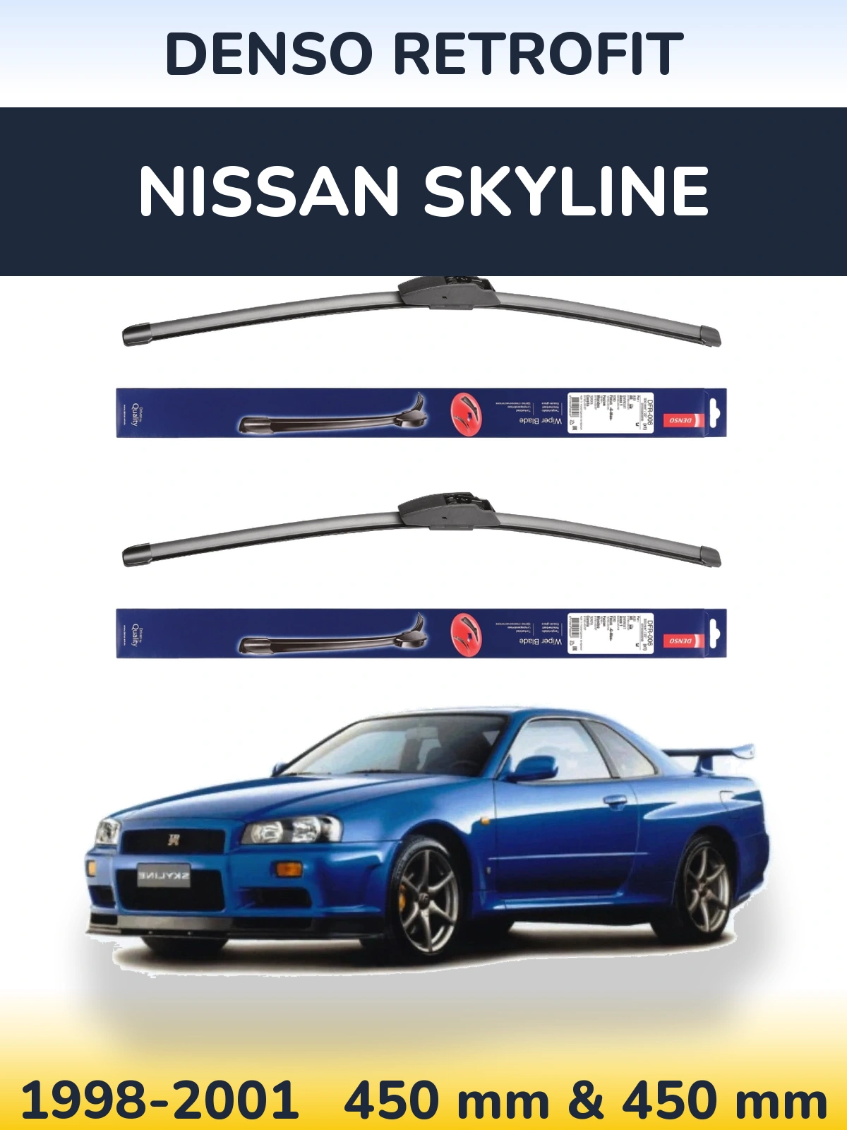 Ștergătoare Denso Retrofit pentru Nissan Skyline