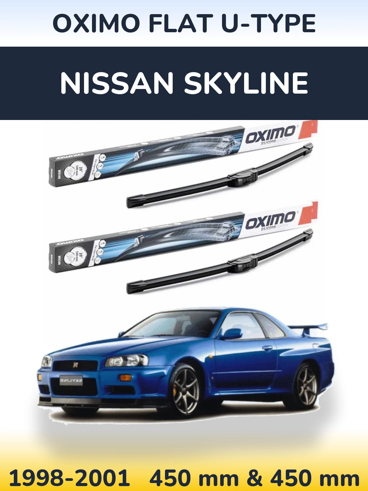 Ștergătoare Oximo Flat U-type pentru Nissan Skyline