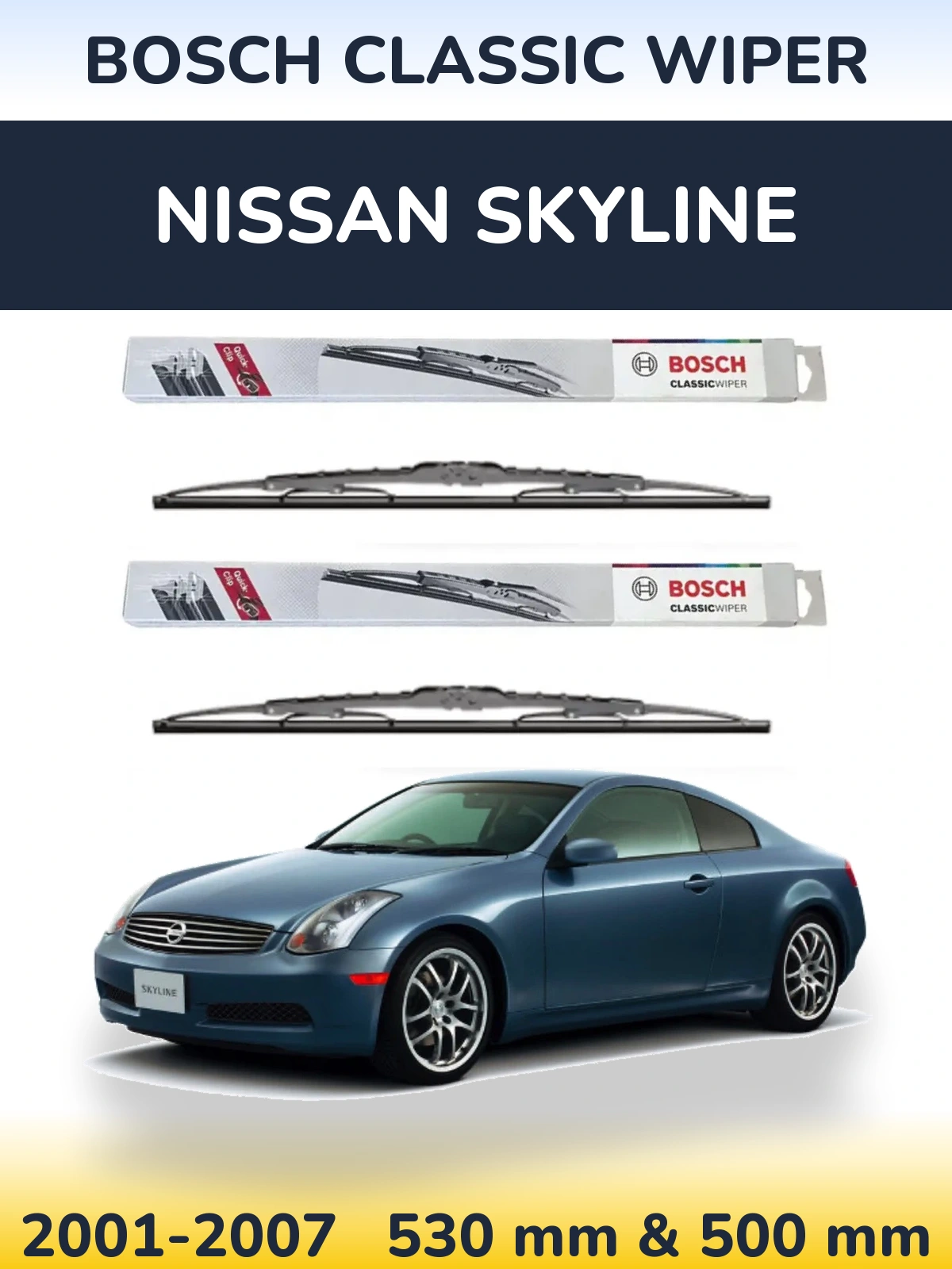 Ștergătoare BOSCH Classic Wiper pentru Nissan Skyline