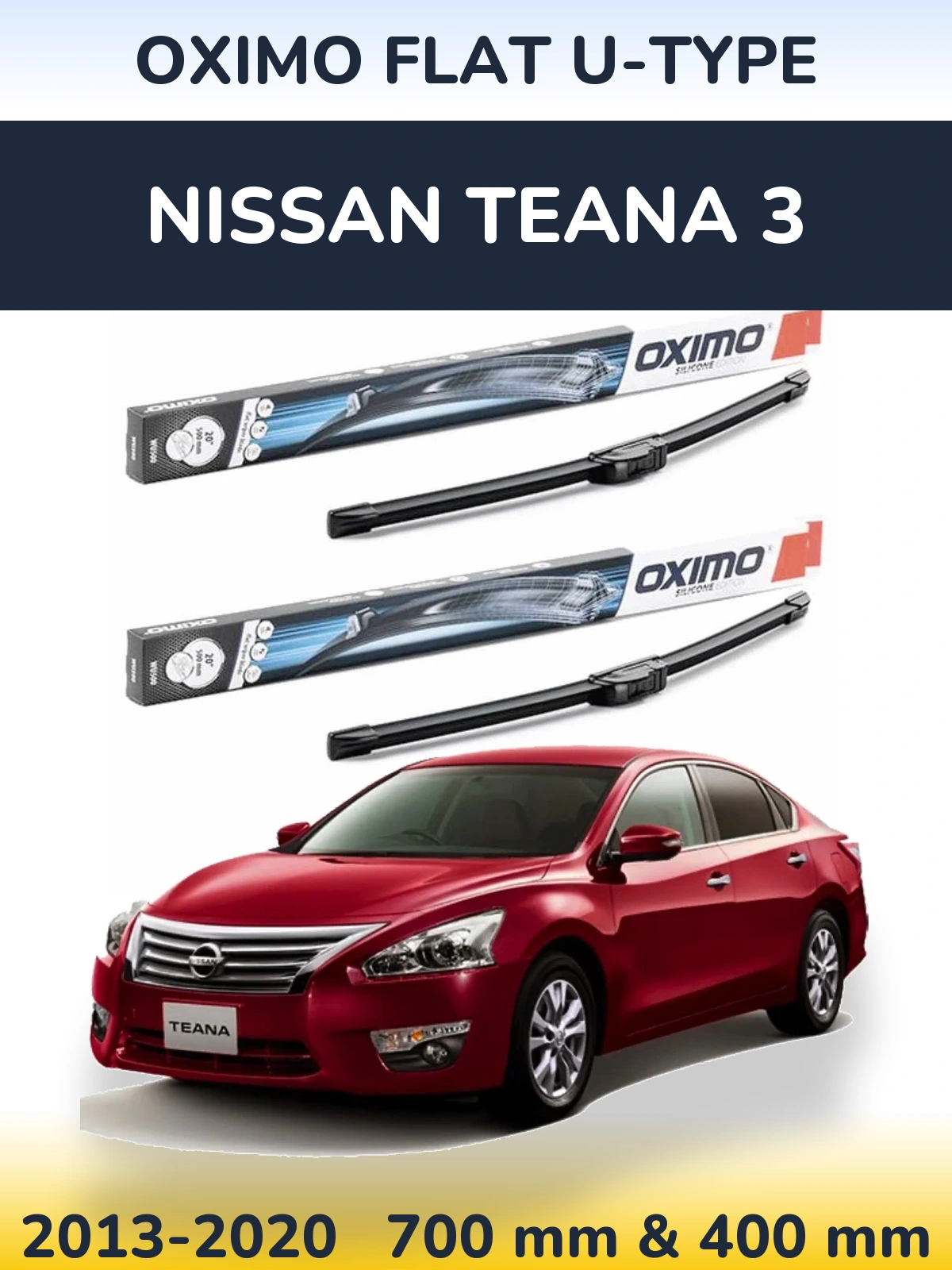 Ștergătoare Oximo Flat U-type pentru Nissan Teana 3