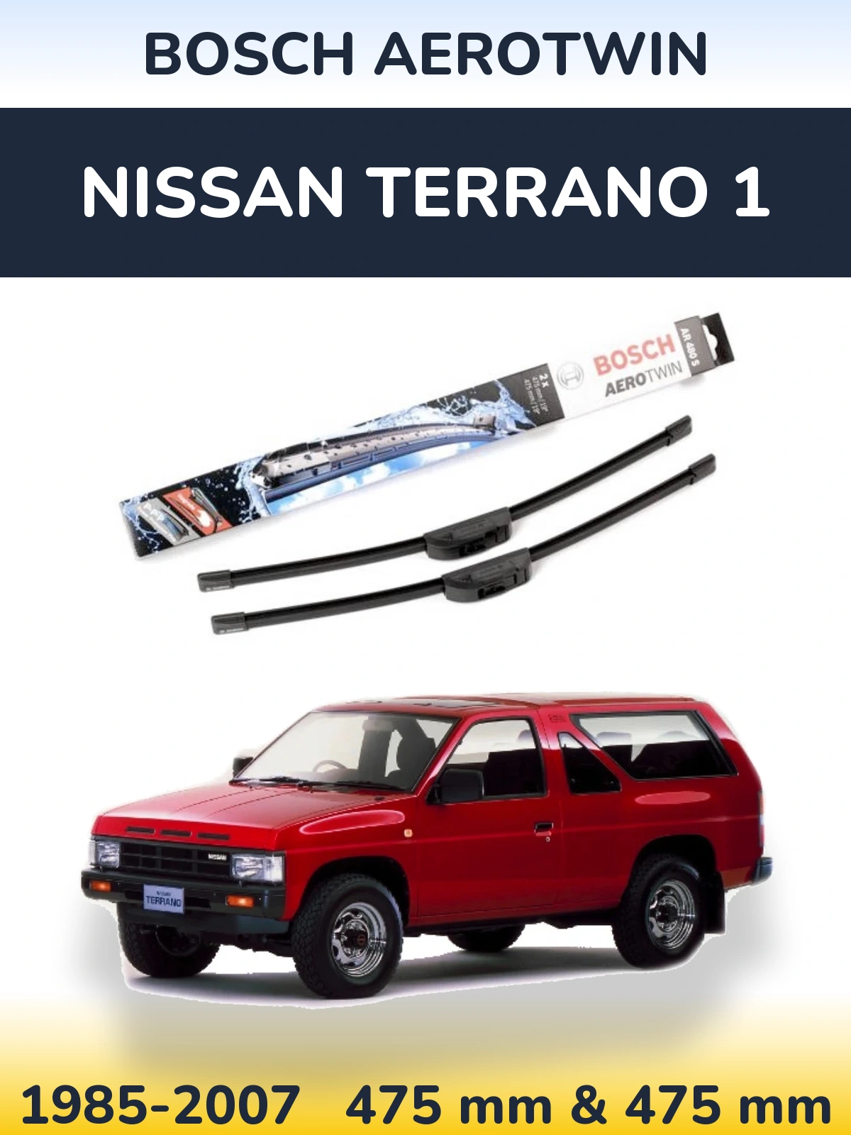 Ștergătoare BOSCH AeroTwin pentru Nissan Terrano 1