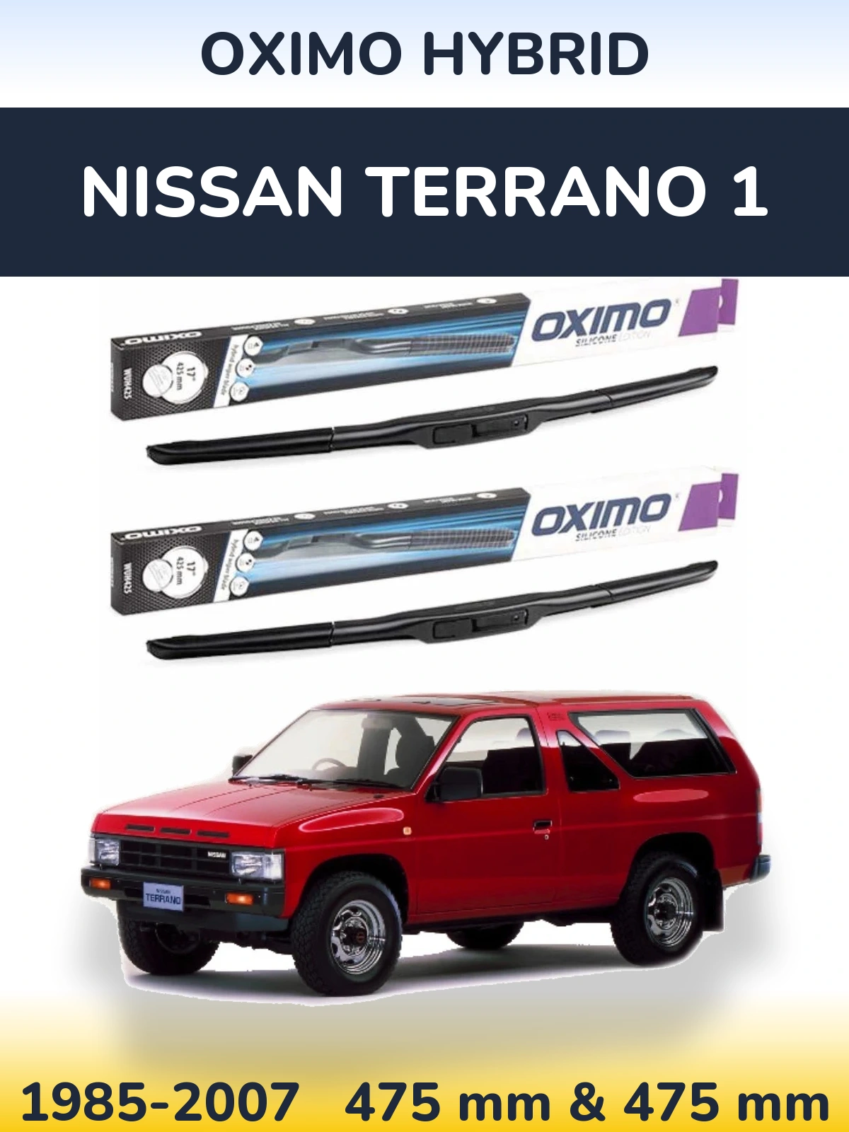 Ștergătoare Oximo Hybrid pentru Nissan Terrano 1
