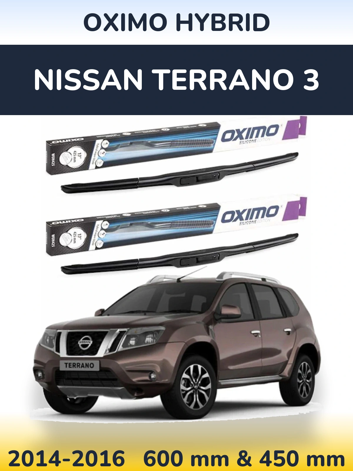 Ștergătoare Oximo Hybrid pentru Nissan Terrano 3