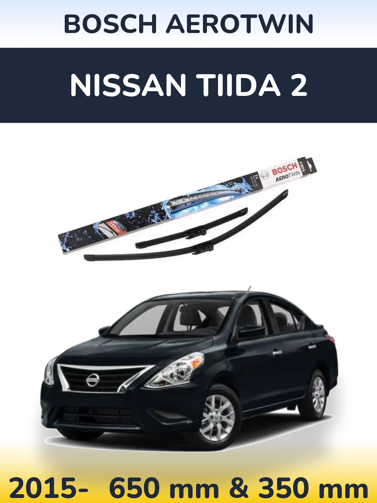 Ștergătoare BOSCH AeroTwin pentru Nissan Tiida 2