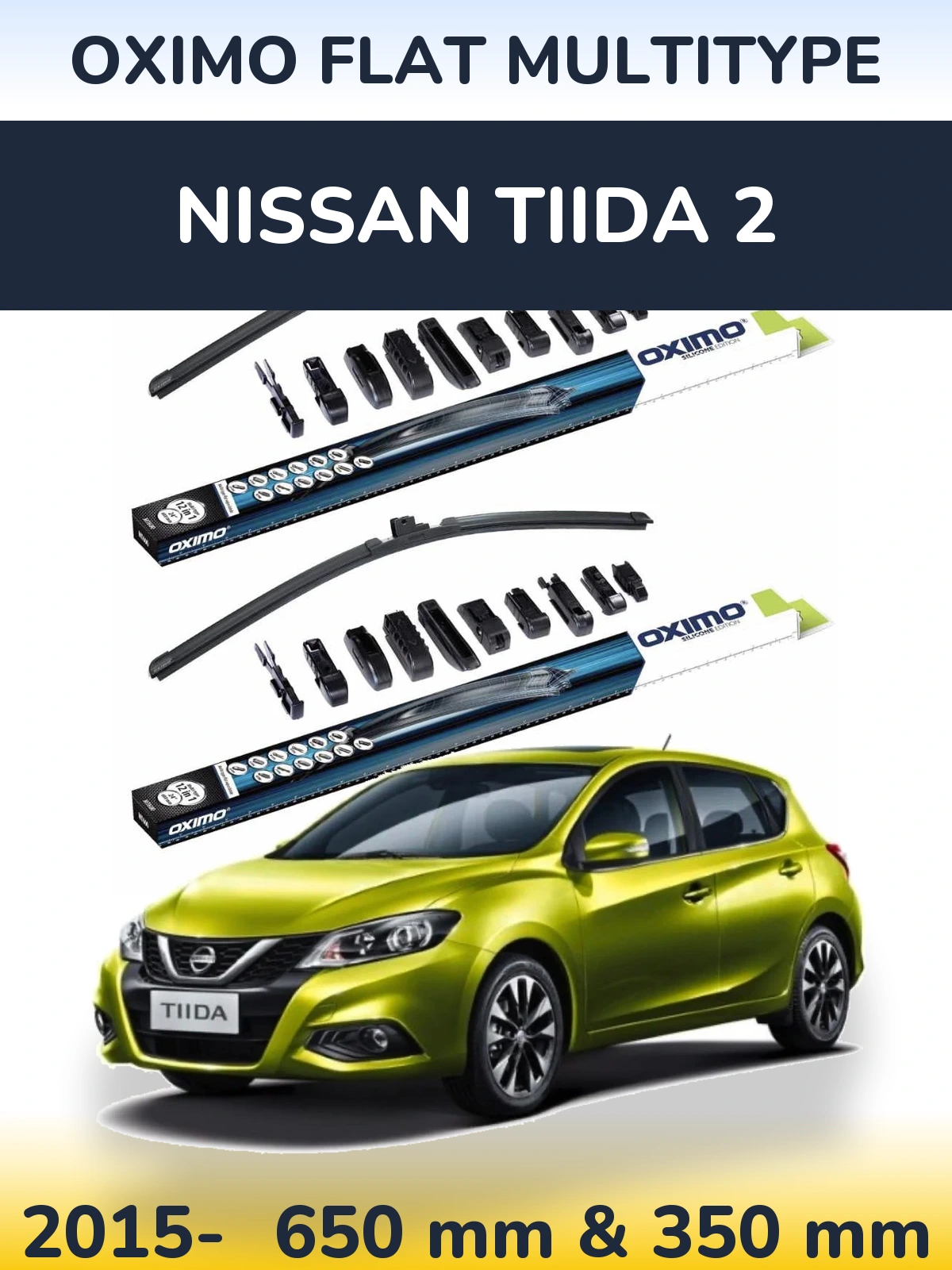 Ștergătoare Oximo Flat MultiTipe pentru Nissan Tiida 2