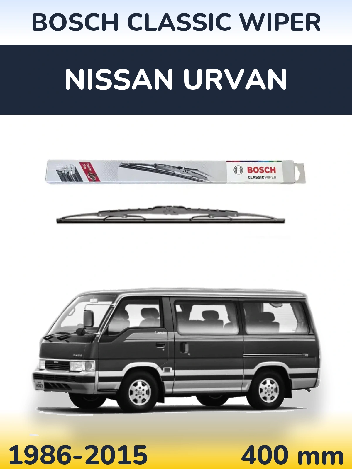 Ștergătoare BOSCH Classic Wiper pentru Nissan Urvan