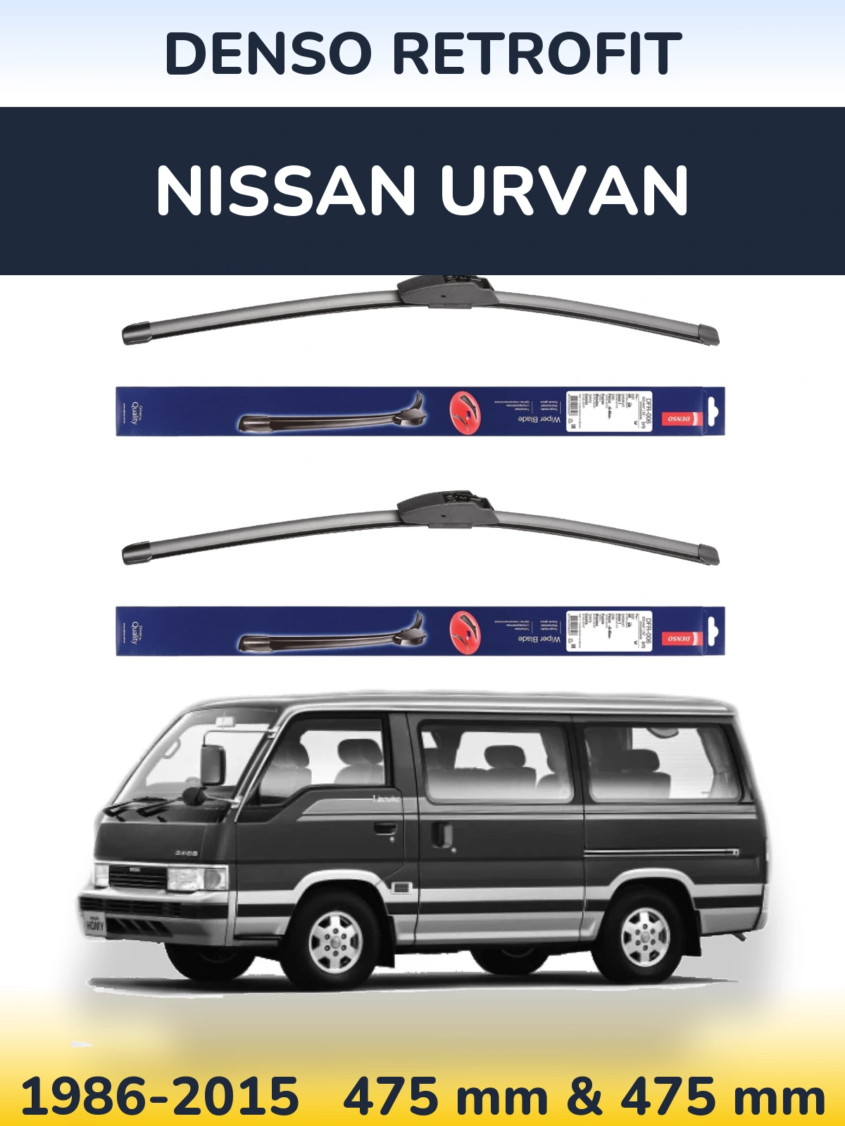 Ștergătoare Denso Retrofit pentru Nissan Urvan