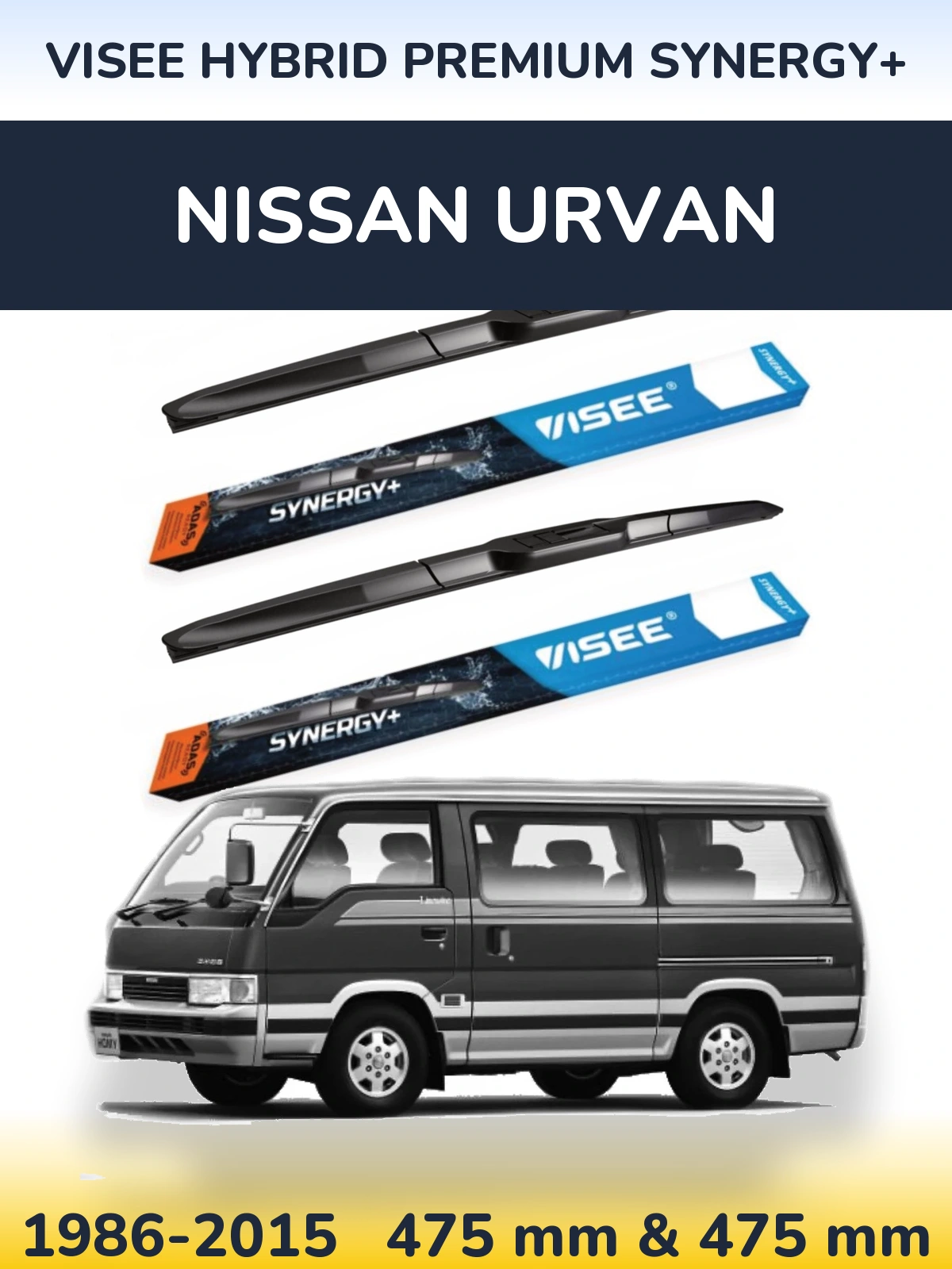 Ștergătoare VISEE HYBRID PREMIUM SYNERGY+ pentru Nissan Urvan