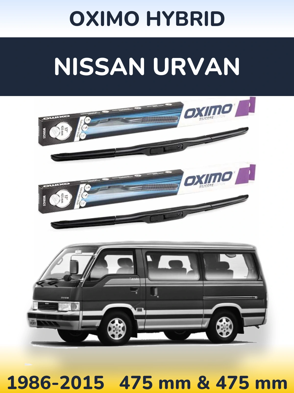 Ștergătoare Oximo Hybrid pentru Nissan Urvan