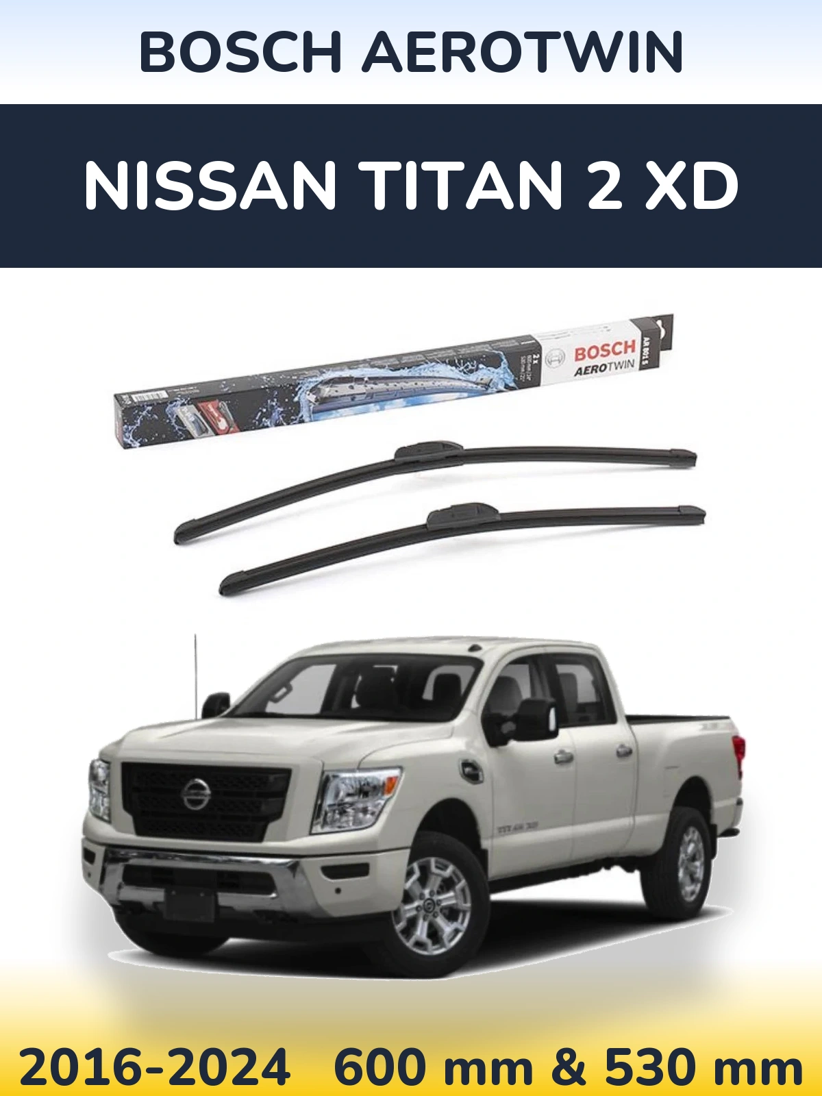 Ștergătoare BOSCH AeroTwin pentru Nissan Titan 2 XD