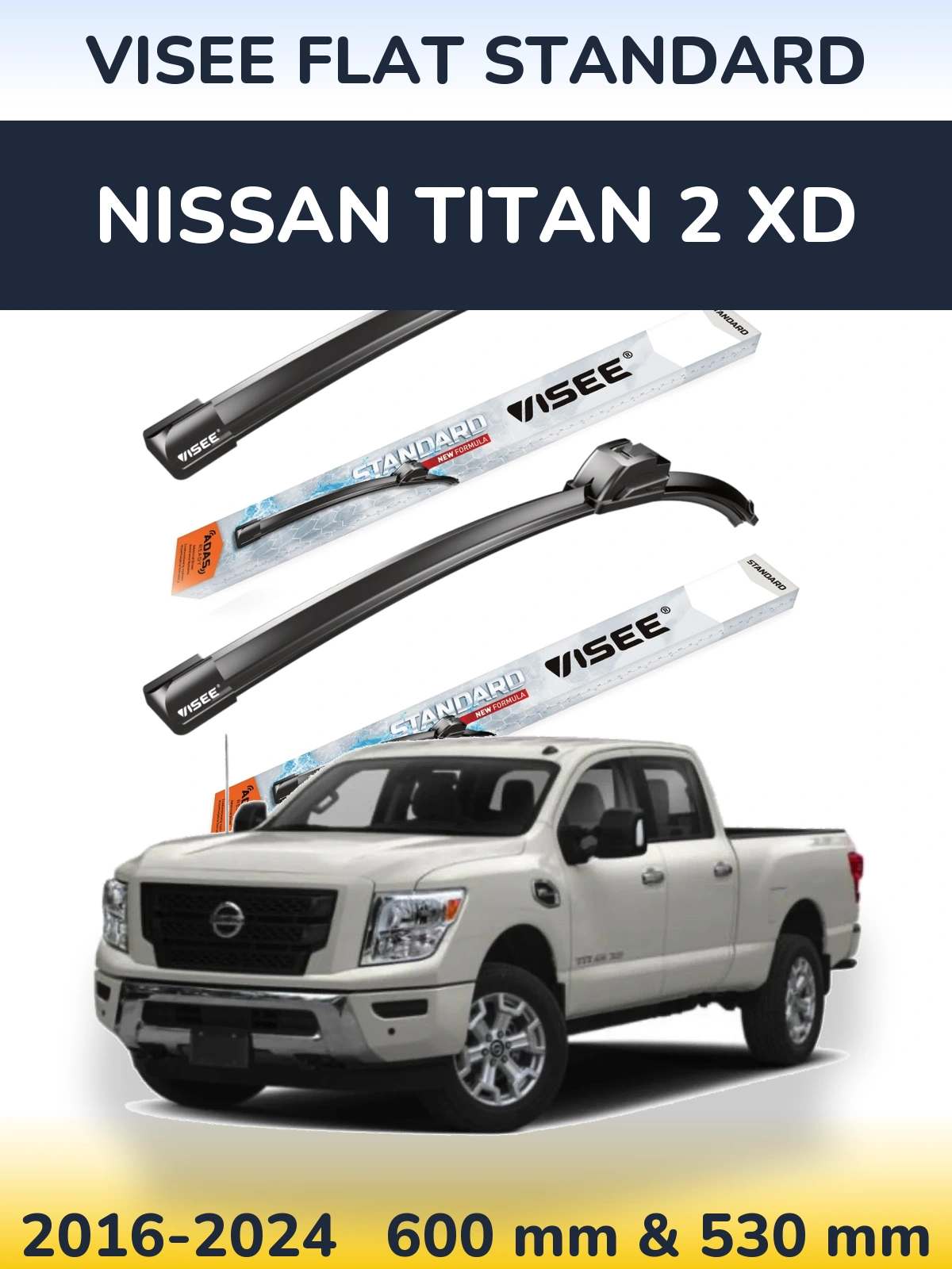 Ștergătoare VISEE FLAT STANDARD pentru Nissan Titan 2 XD