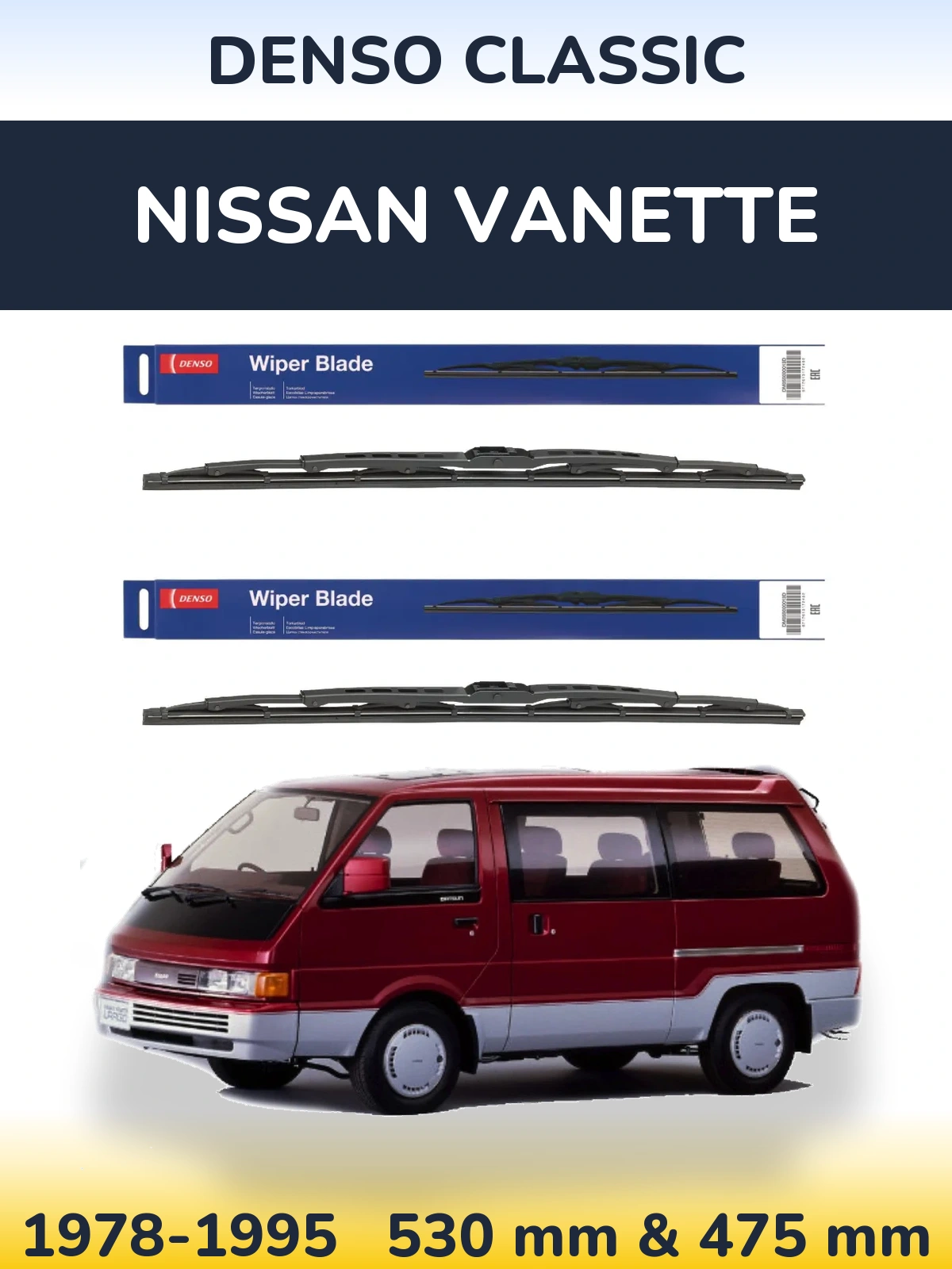 Ștergătoare Denso Classic pentru Nissan Vanette