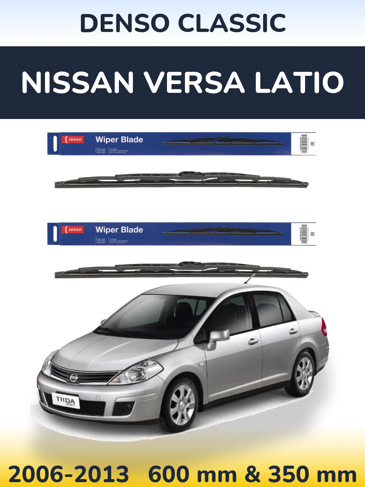 Ștergătoare Denso Classic pentru Nissan Versa Latio