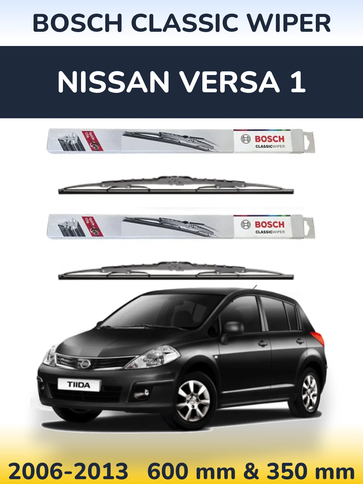 Ștergătoare BOSCH Classic Wiper pentru Nissan Versa 1