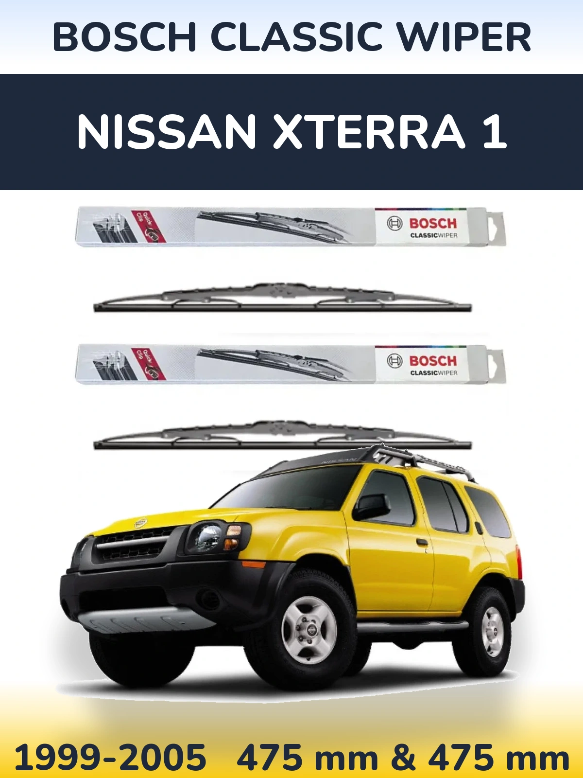 Ștergătoare BOSCH Classic Wiper pentru Nissan Xterra 1