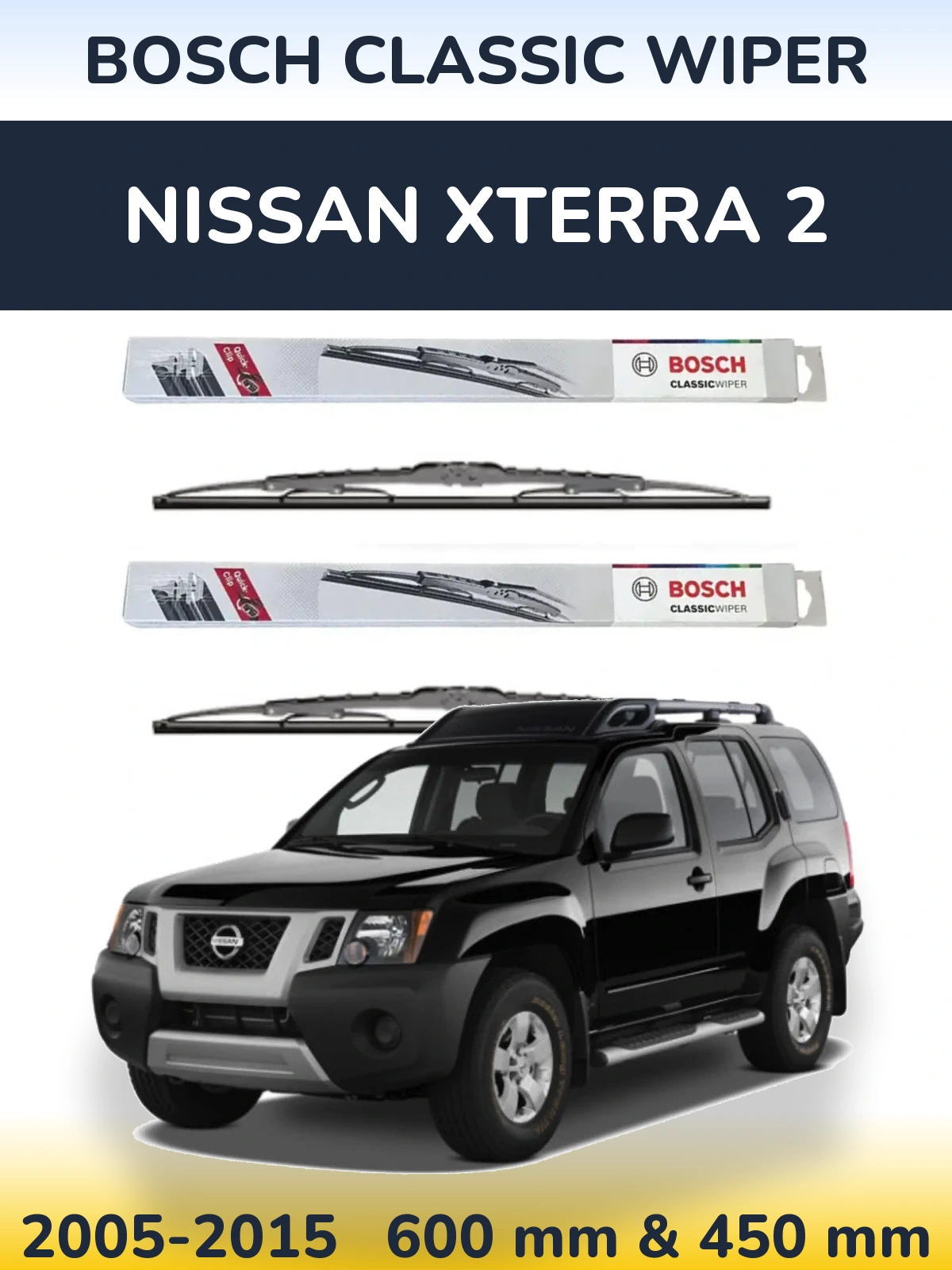 Ștergătoare BOSCH Classic Wiper pentru Nissan Xterra 2