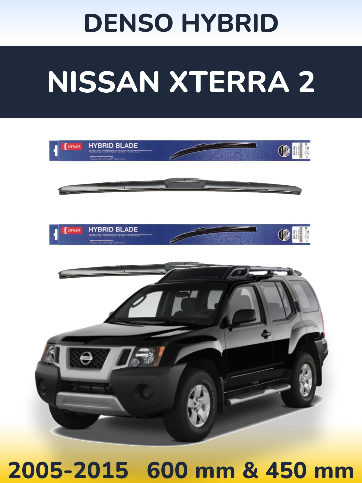 Ștergătoare Denso Hybrid pentru Nissan Xterra 2