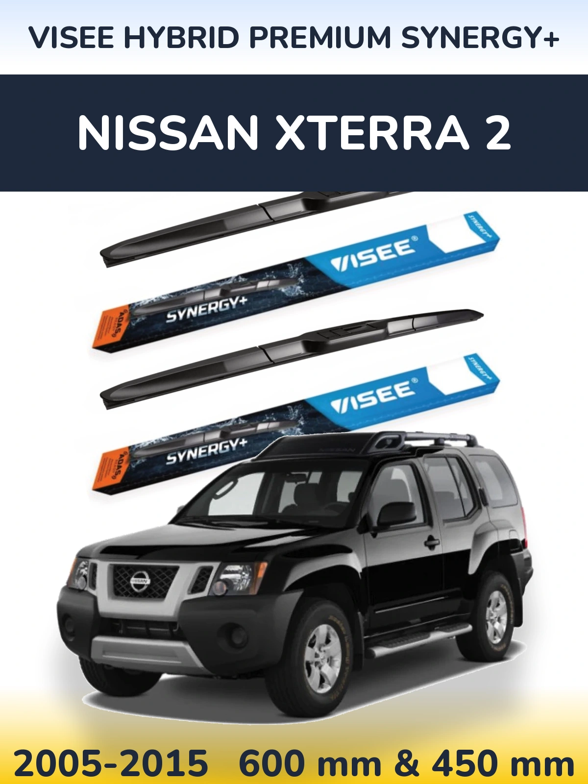 Ștergătoare VISEE HYBRID PREMIUM SYNERGY+ pentru Nissan Xterra 2