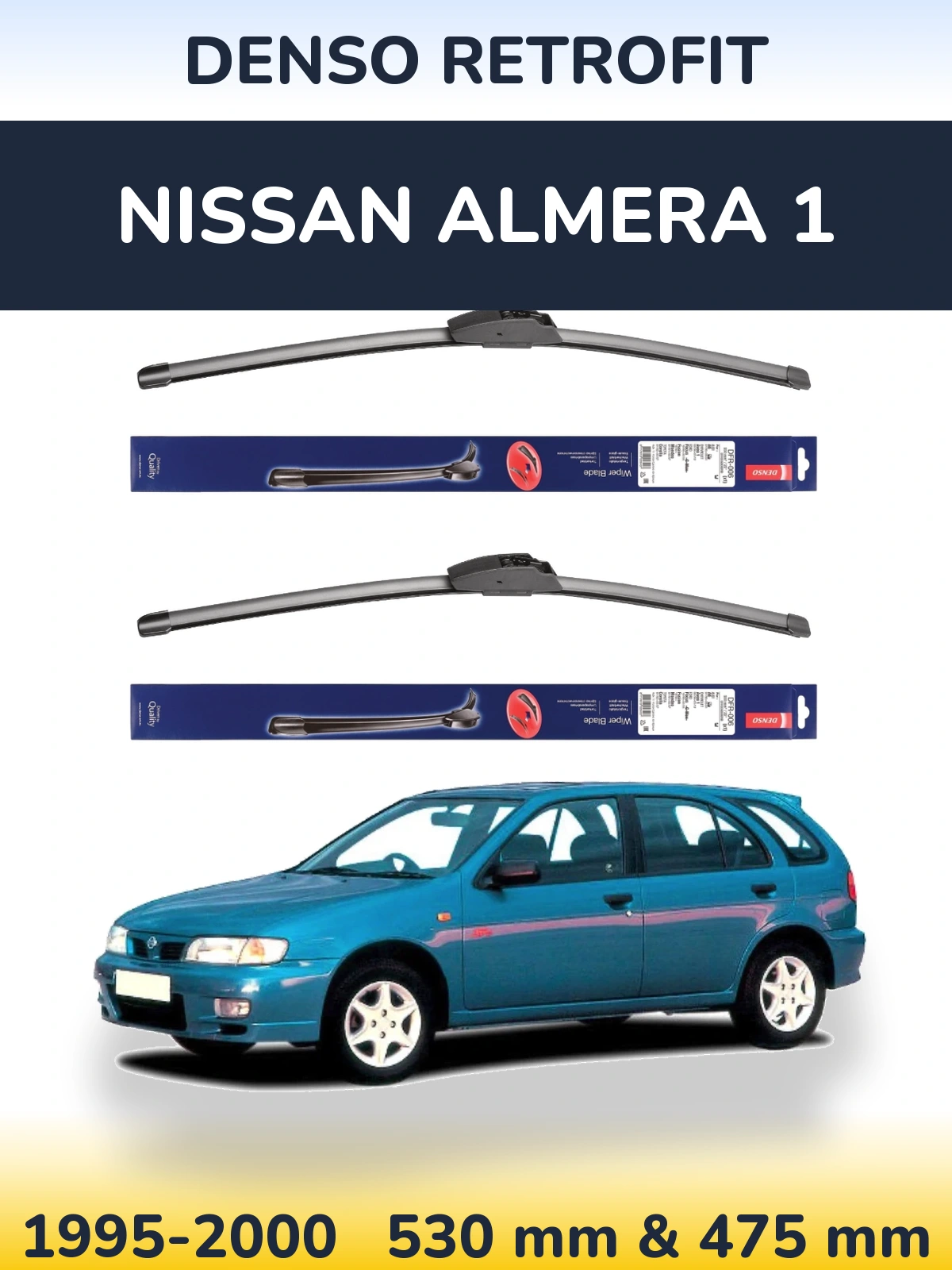 Ștergătoare Denso Retrofit pentru Nissan Almera 1