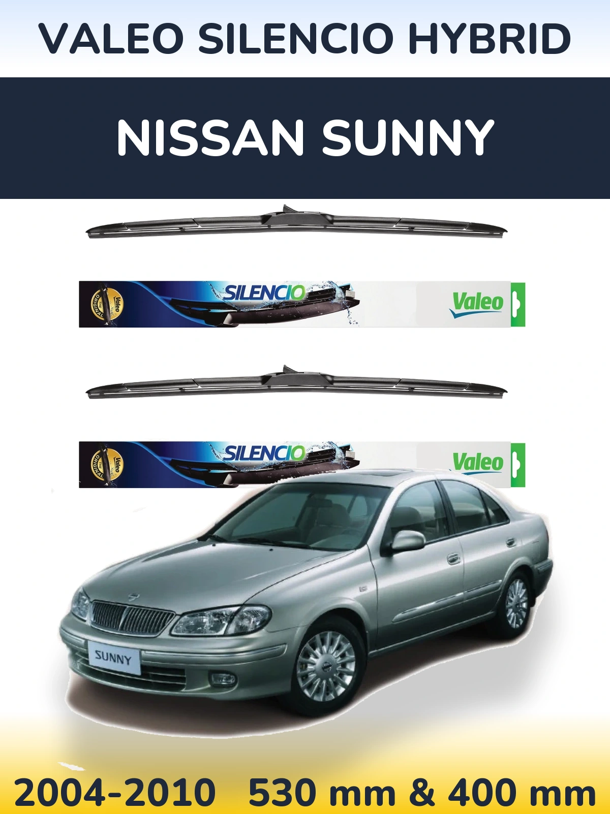 Ștergătoare Valeo Silencio Hybrid pentru Nissan Sunny