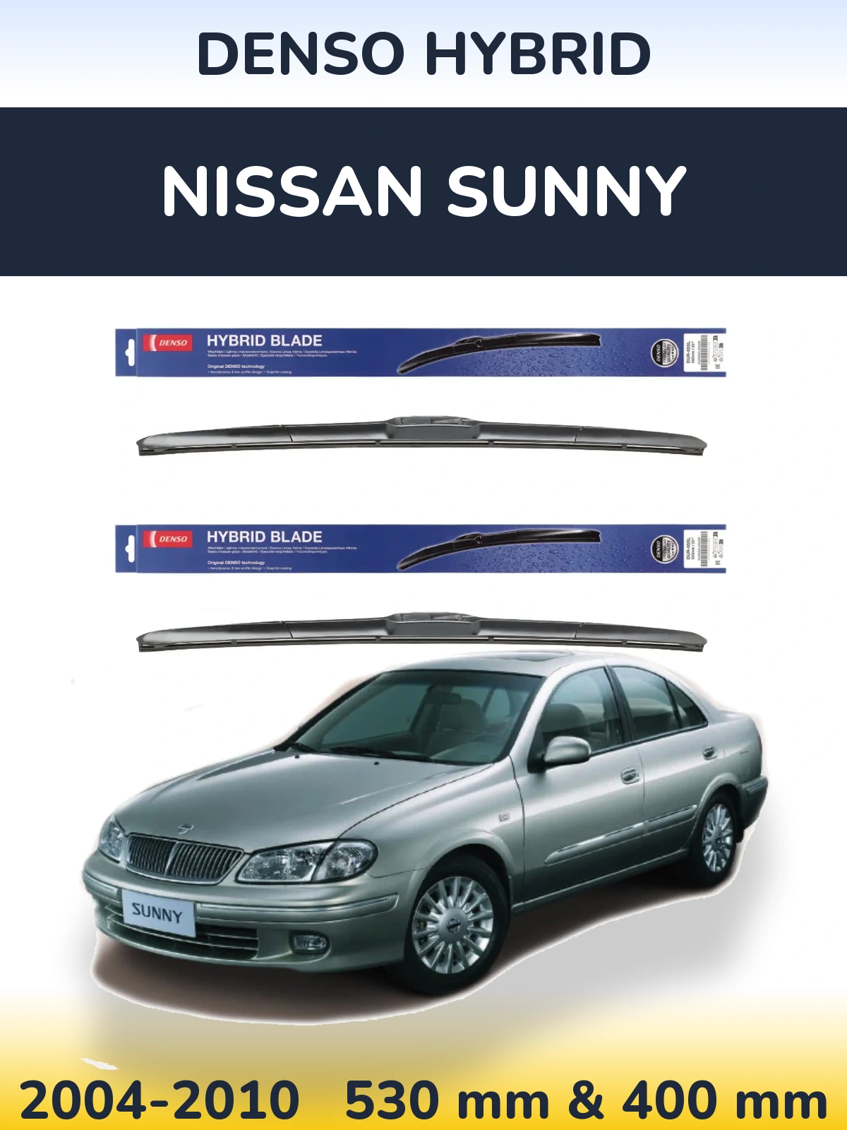 Ștergătoare Denso Hybrid pentru Nissan Sunny