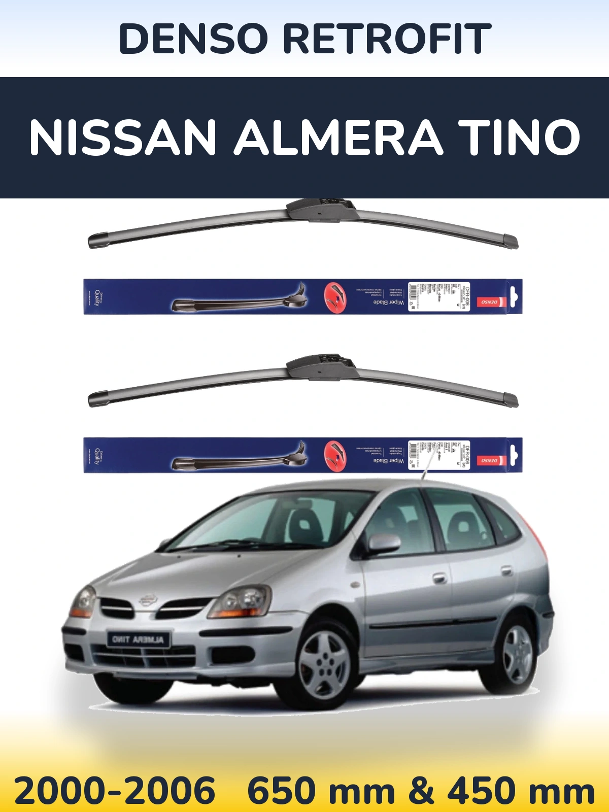 Ștergătoare Denso Retrofit pentru Nissan Almera Tino