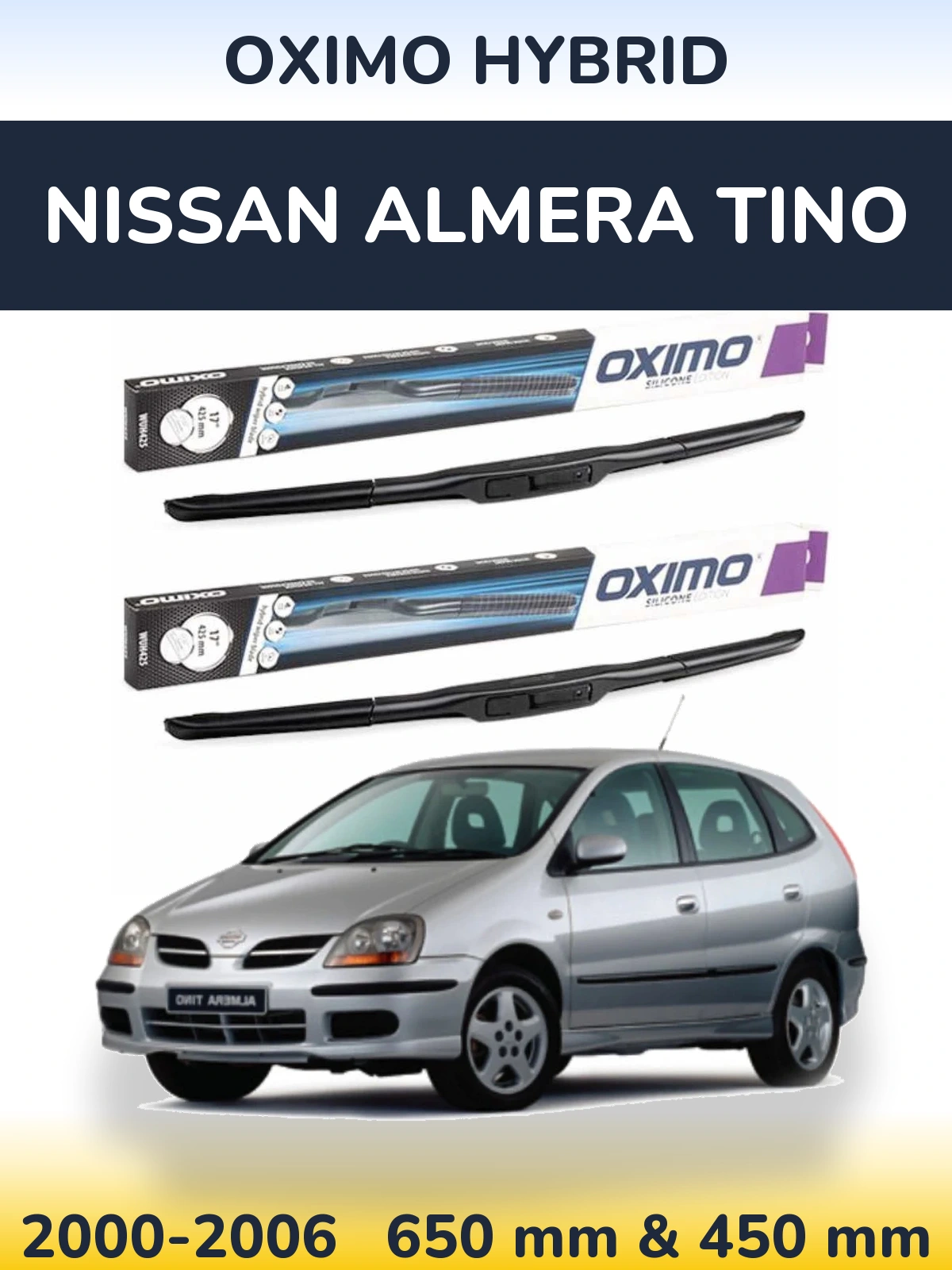 Ștergătoare Oximo Hybrid pentru Nissan Almera Tino