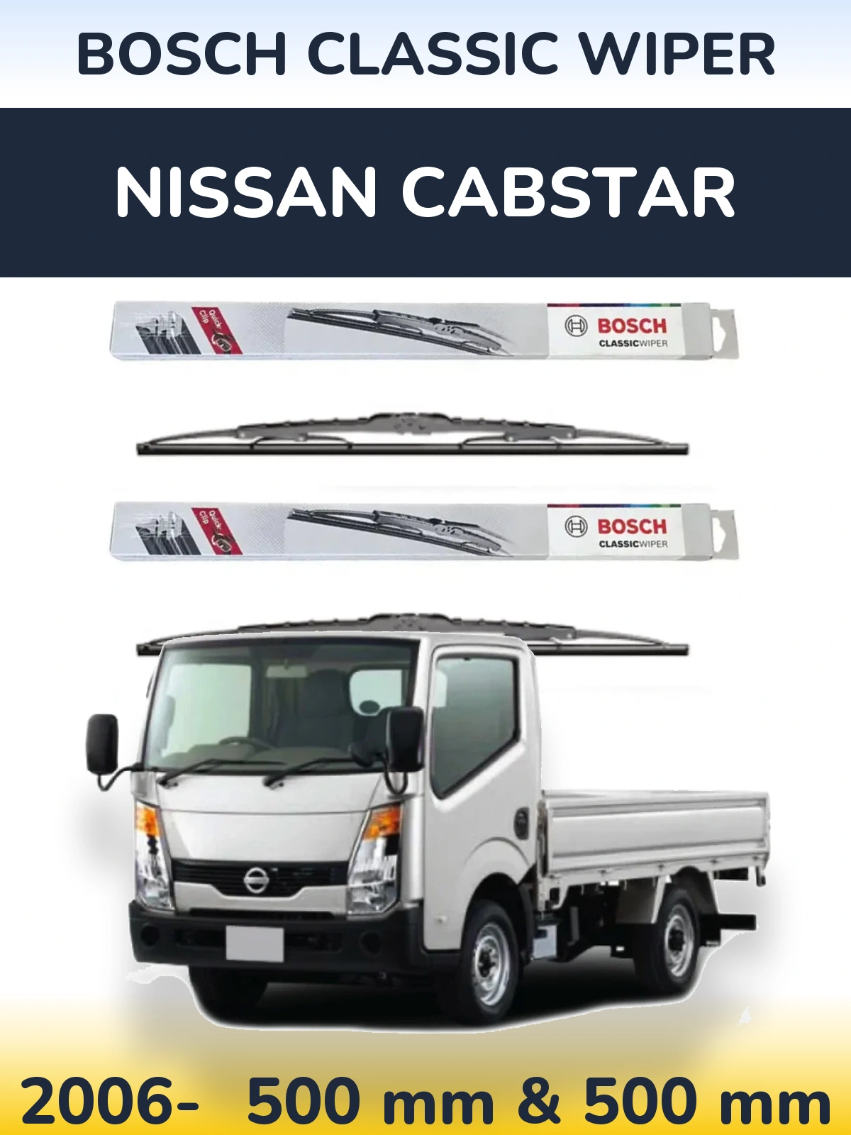 Ștergătoare BOSCH Classic Wiper pentru Nissan Cabstar