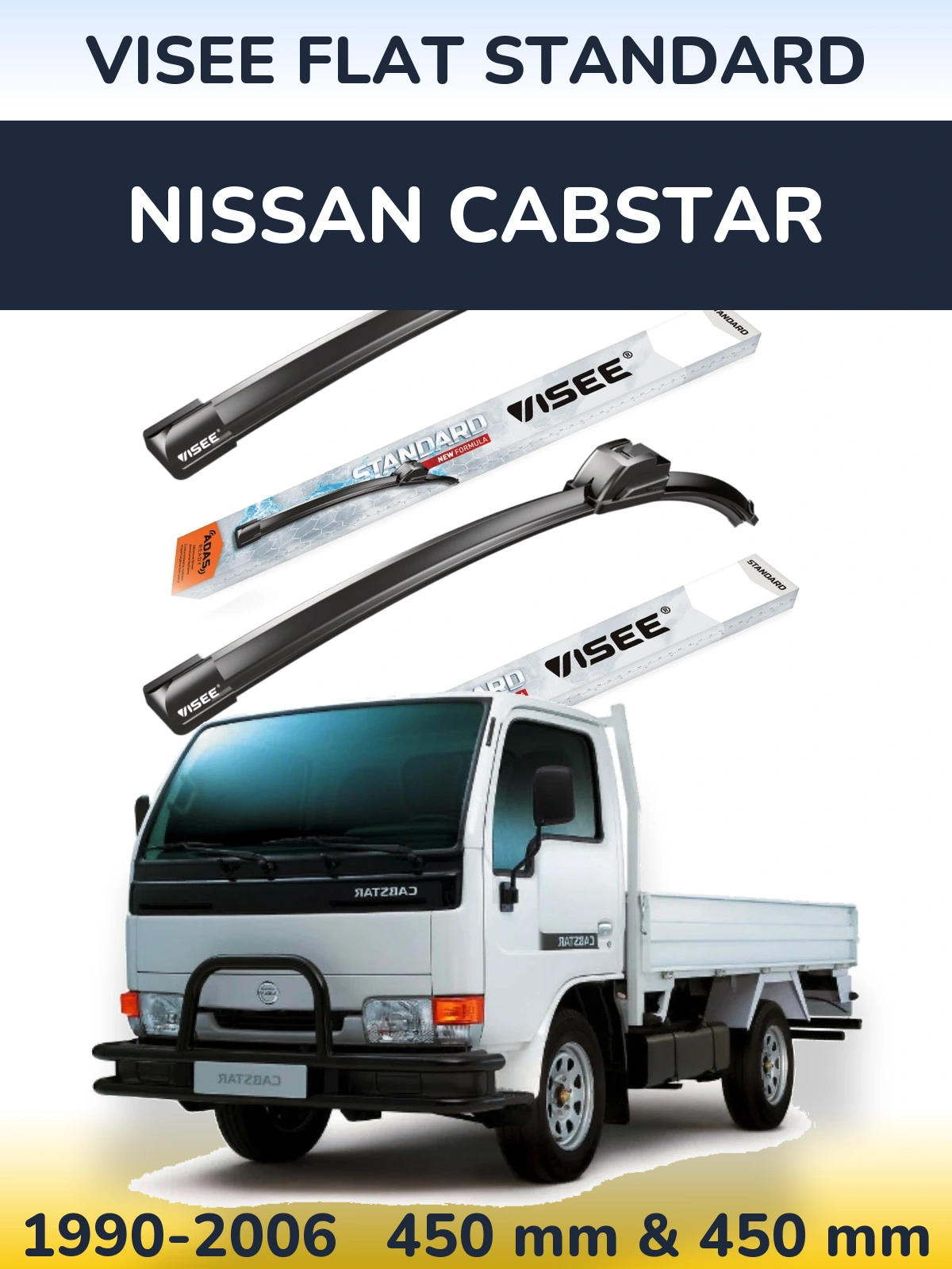 Ștergătoare VISEE FLAT STANDARD pentru Nissan Cabstar