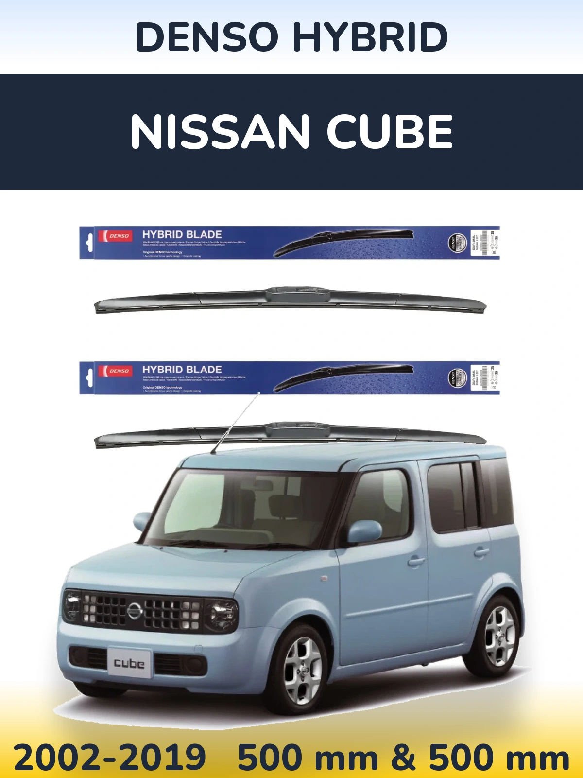 Ștergătoare Denso Hybrid pentru Nissan Cube