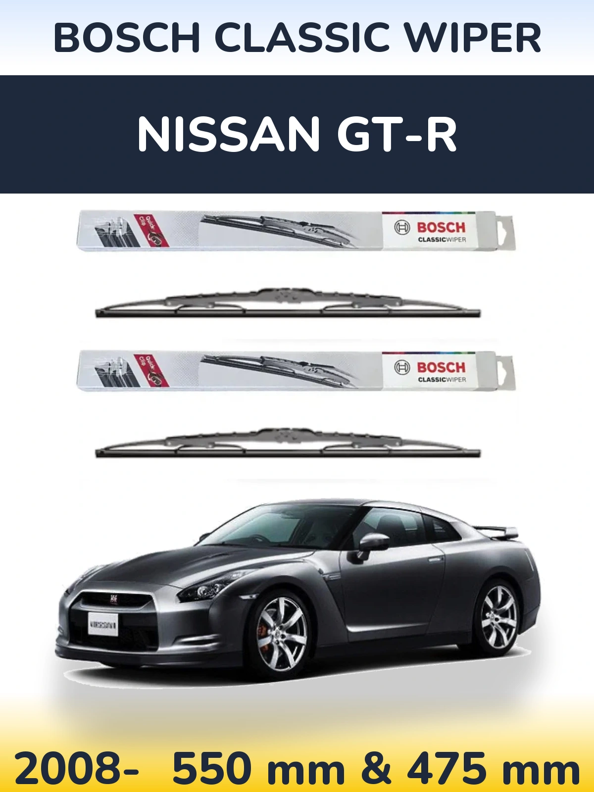 Ștergătoare BOSCH Classic Wiper pentru Nissan GT-R