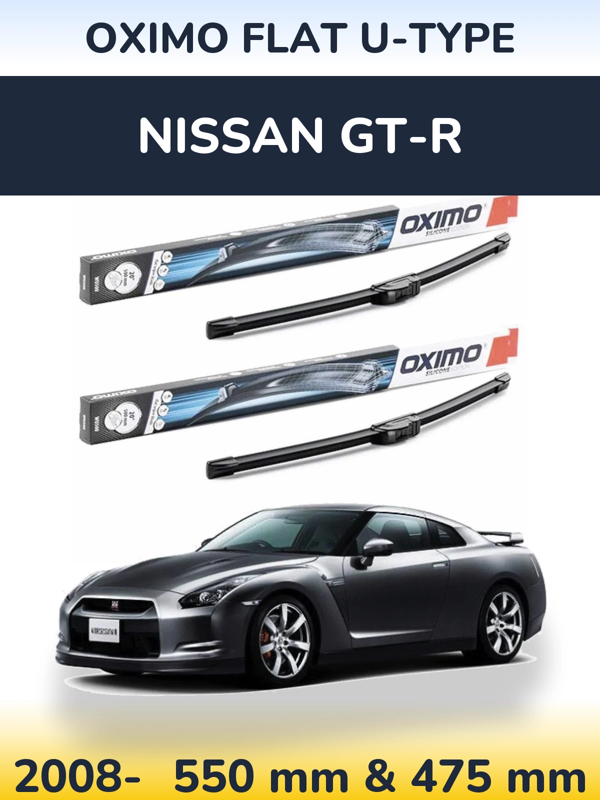 Ștergătoare Oximo Flat U-type pentru Nissan GT-R