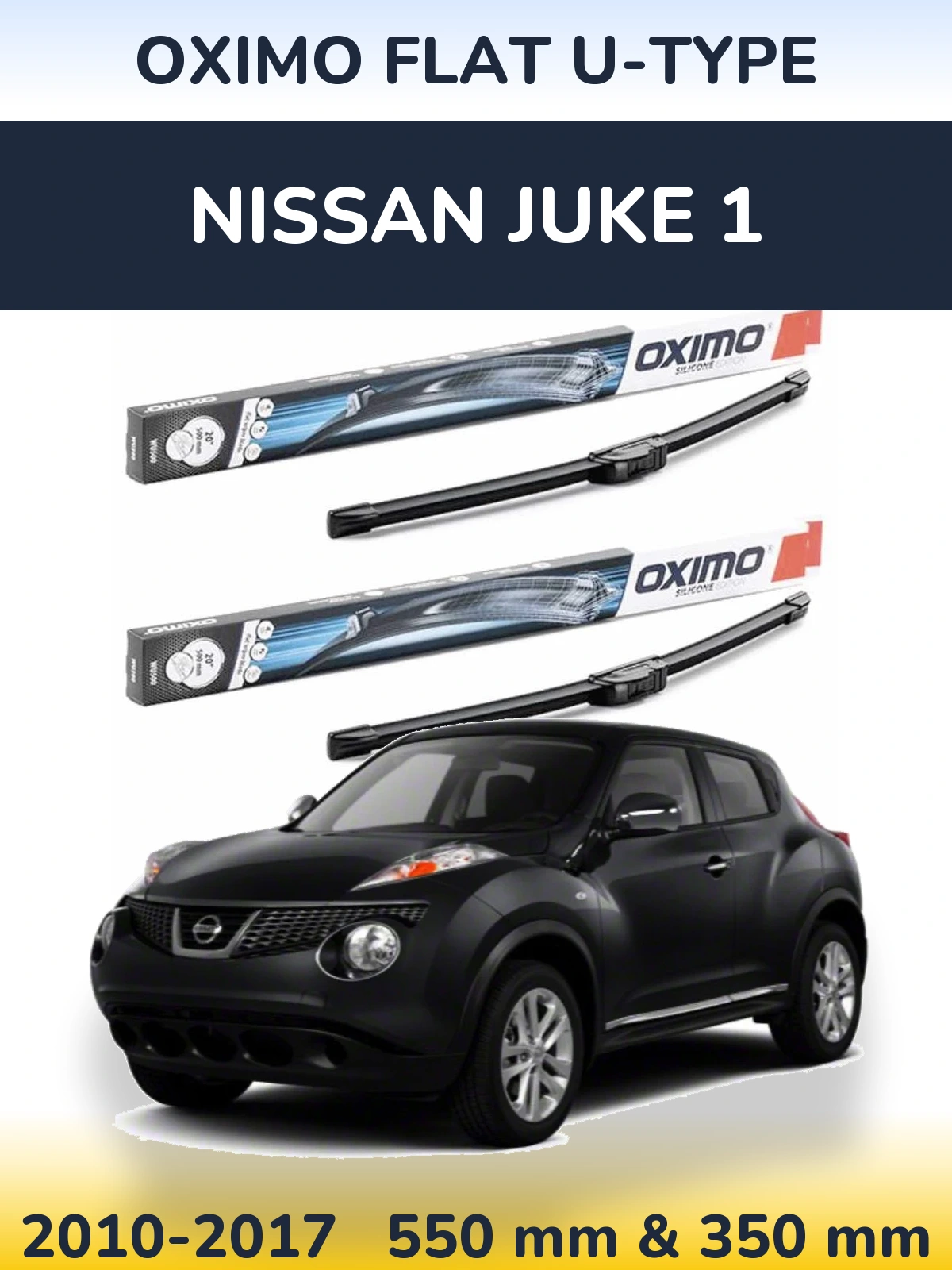 Ștergătoare Oximo Flat U-type pentru Nissan Juke 1