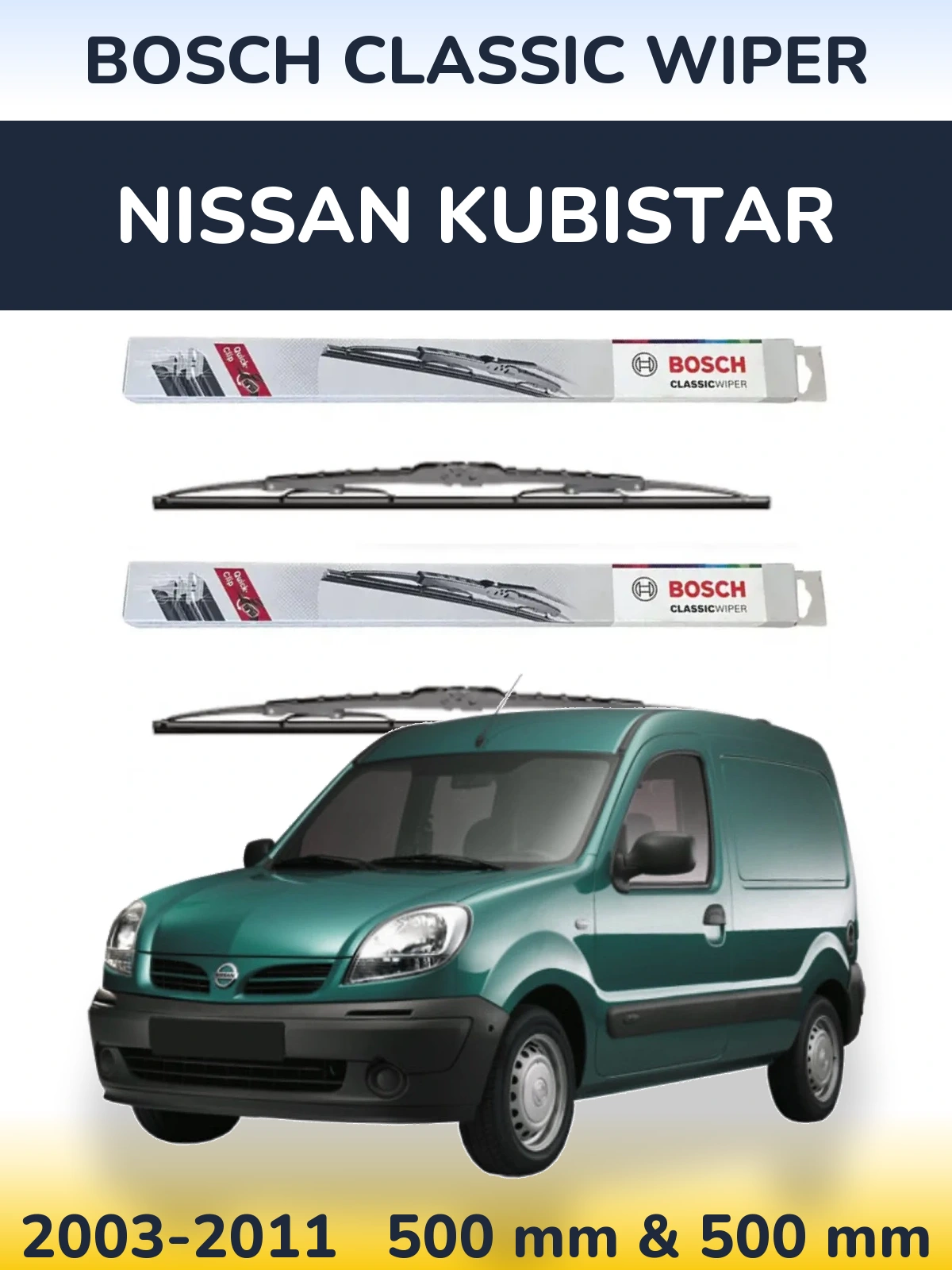 Ștergătoare BOSCH Classic Wiper pentru Nissan Kubistar