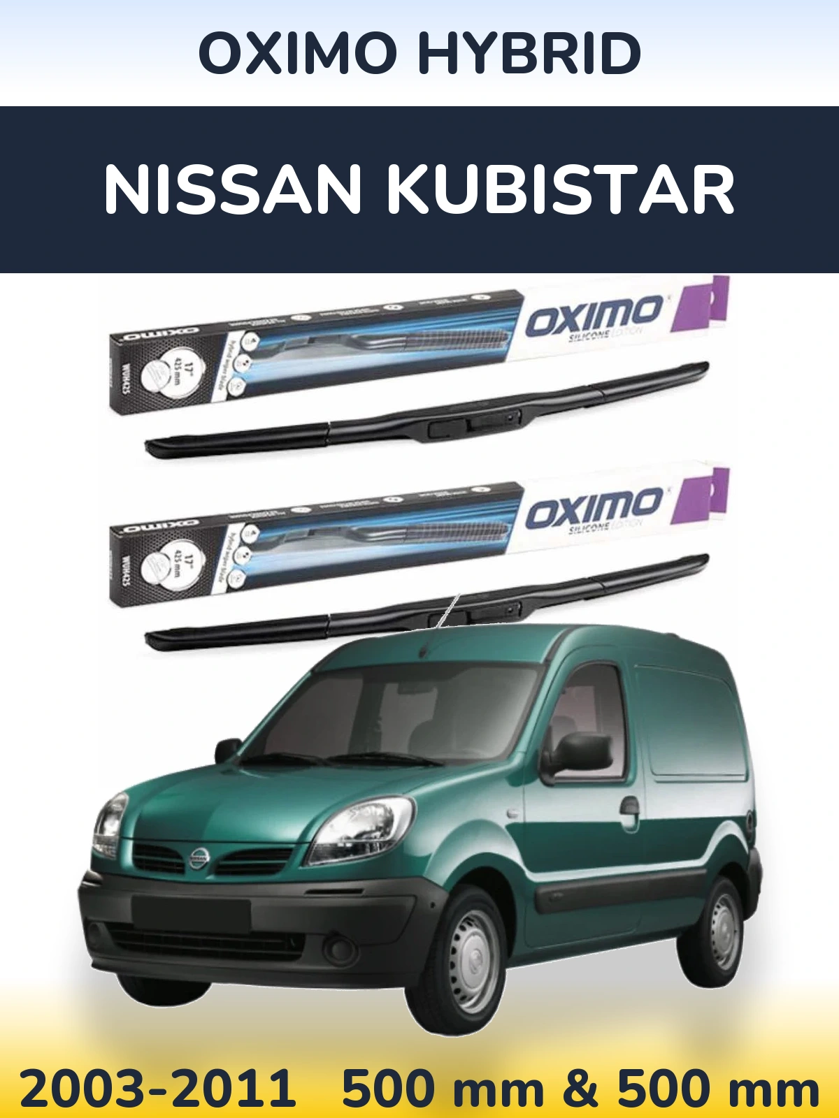 Ștergătoare Oximo Hybrid pentru Nissan Kubistar