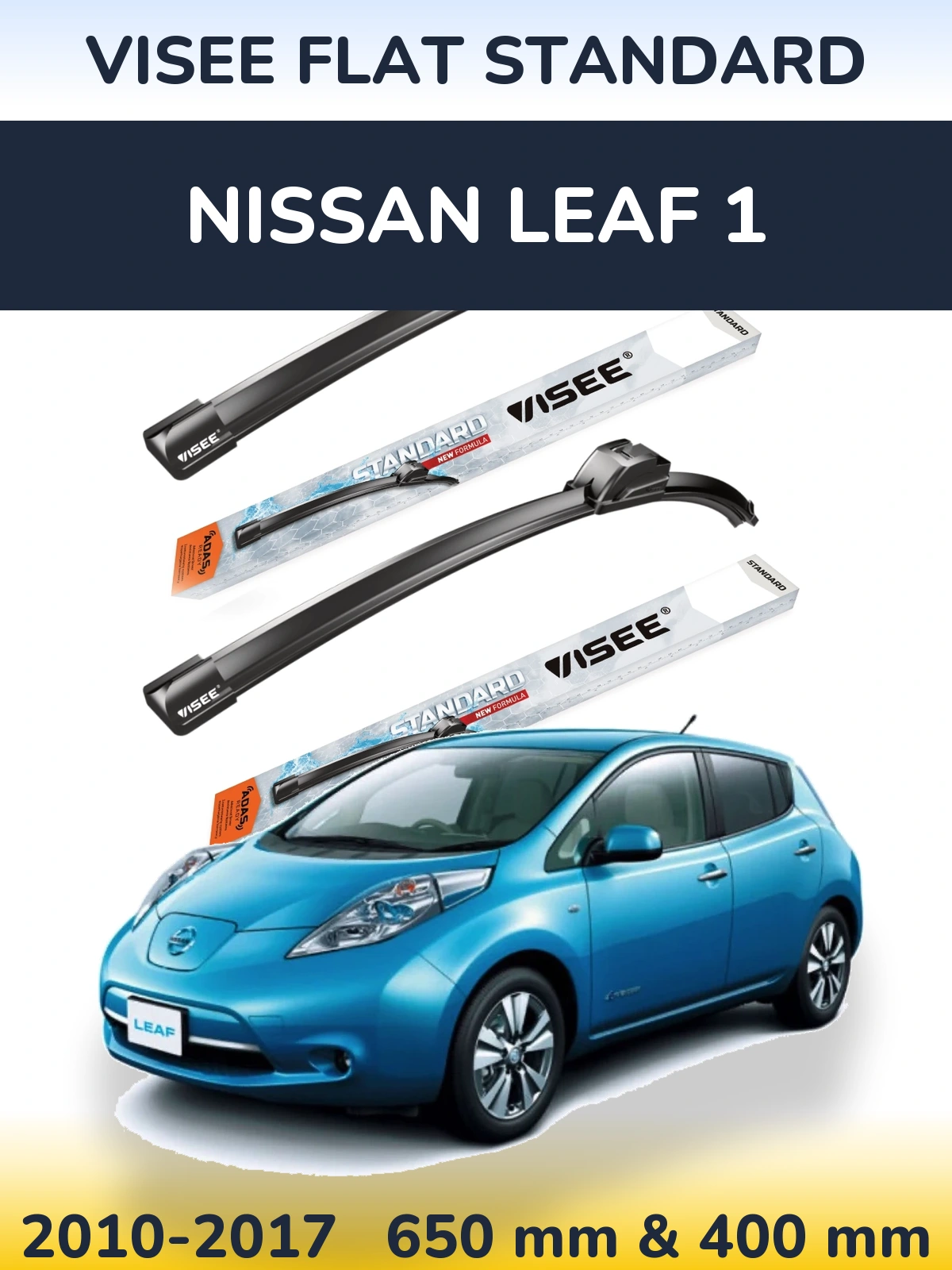 Ștergătoare VISEE FLAT STANDARD pentru Nissan Leaf 1