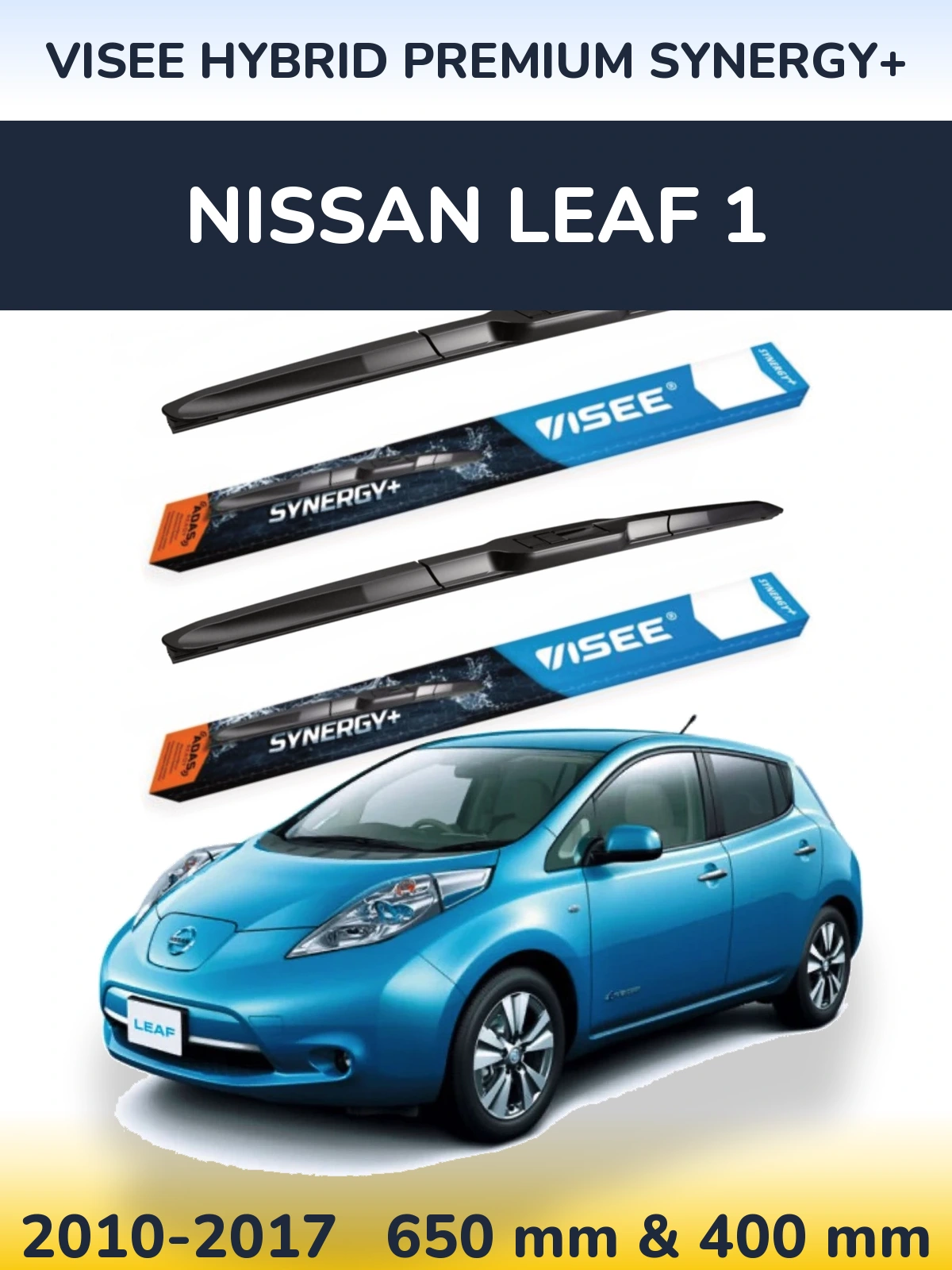 Ștergătoare VISEE HYBRID PREMIUM SYNERGY+ pentru Nissan Leaf 1