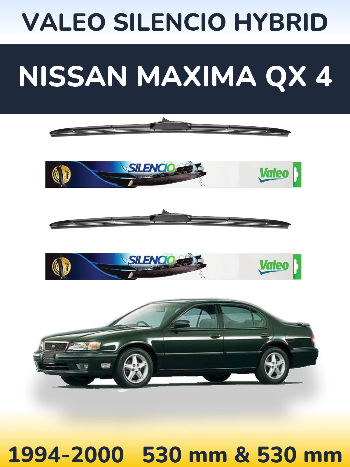 Ștergătoare Valeo Silencio Hybrid pentru Nissan Maxima QX 4